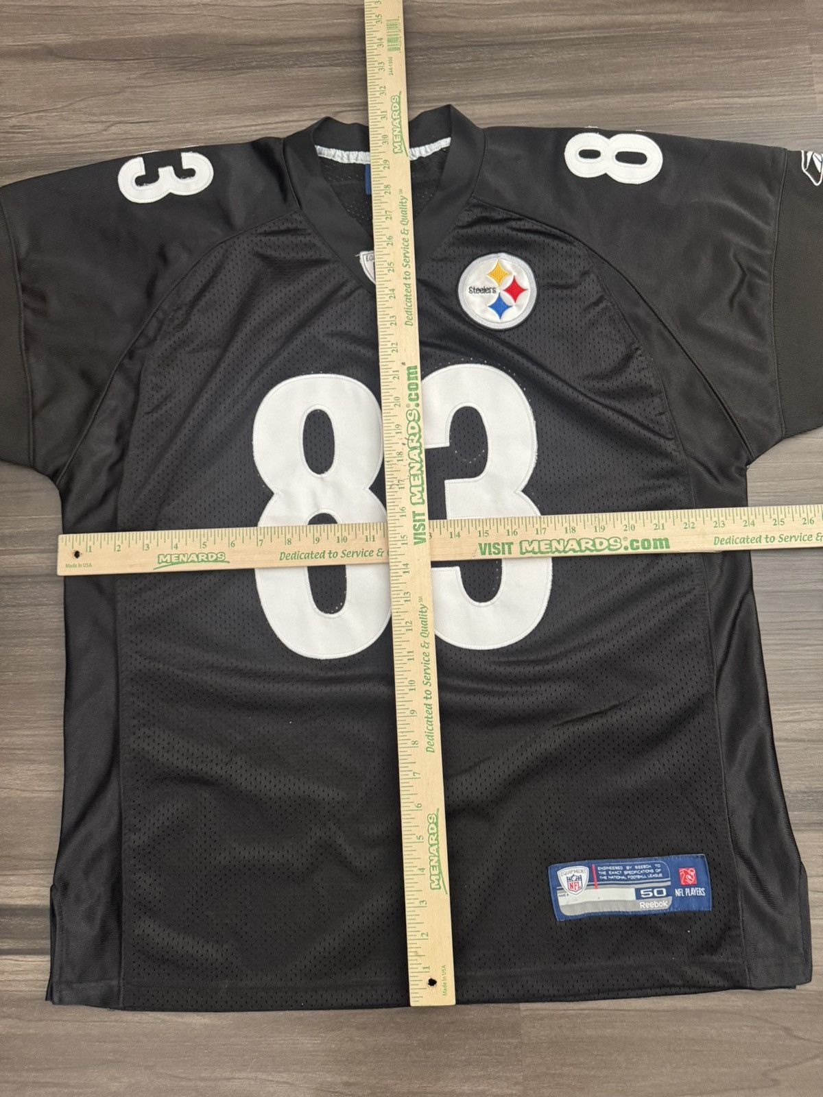 Reebok Pittsburgh Steelers Heath Miller 83 NFL Home Stitched Jersey Size US XL / EU 56 / 4 - 6 Thumbnail
