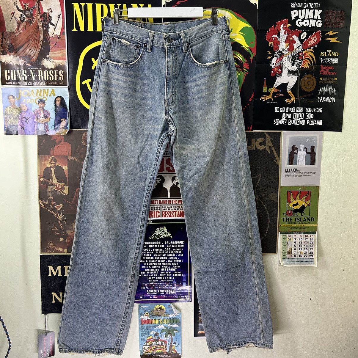 Levi's Vintage Levi’s 504 Y2k Distressed Denim Size US 30 / EU 46 - 1 Thumbnail