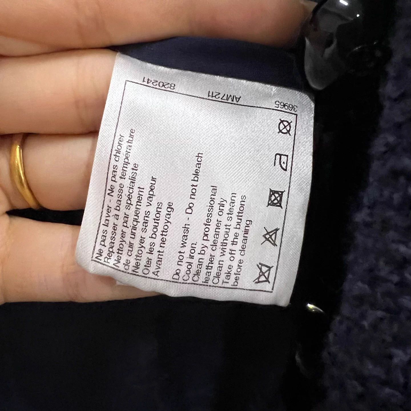 Chanel CHANEL navy blue overcoat 34 98 new Size XS / US 0-2 / IT 36-38 - 4 Thumbnail