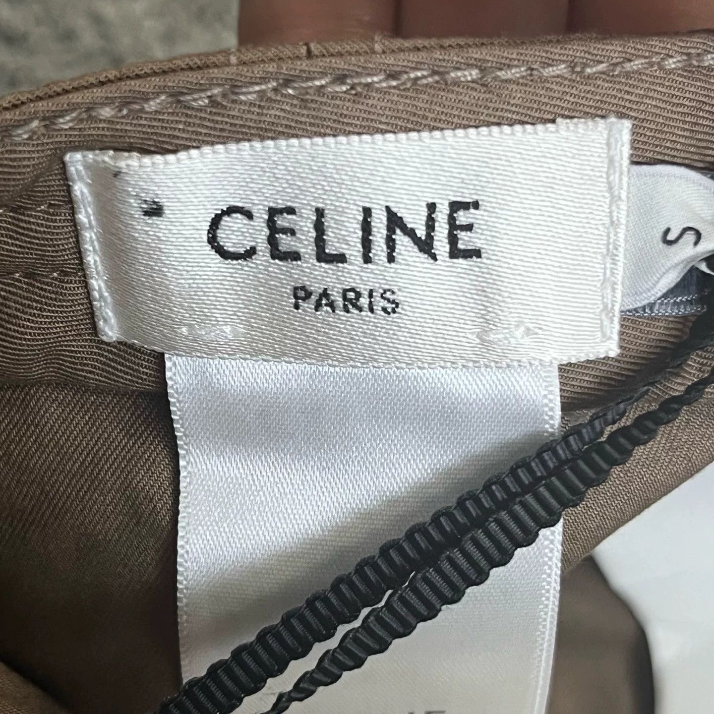 Celine Celine Brown Letter Decor Sun Visor Cap Size ONE SIZE - 4 Thumbnail