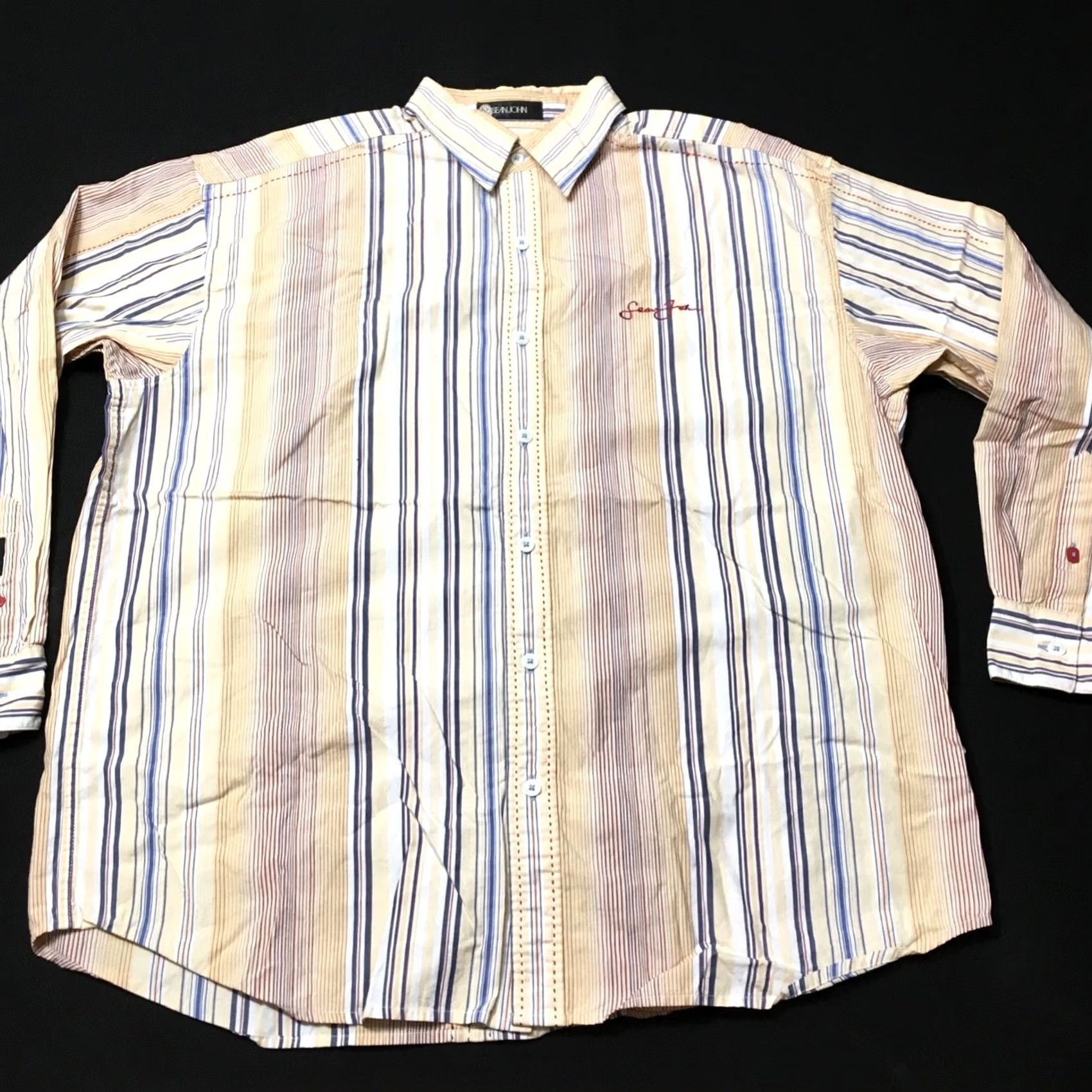 Sean John Sean John MULTICOLOR STRIPED Button Down Shirt Long Sleeve XXL Mens Size US XXL / EU 58 / 5 - 7 Thumbnail
