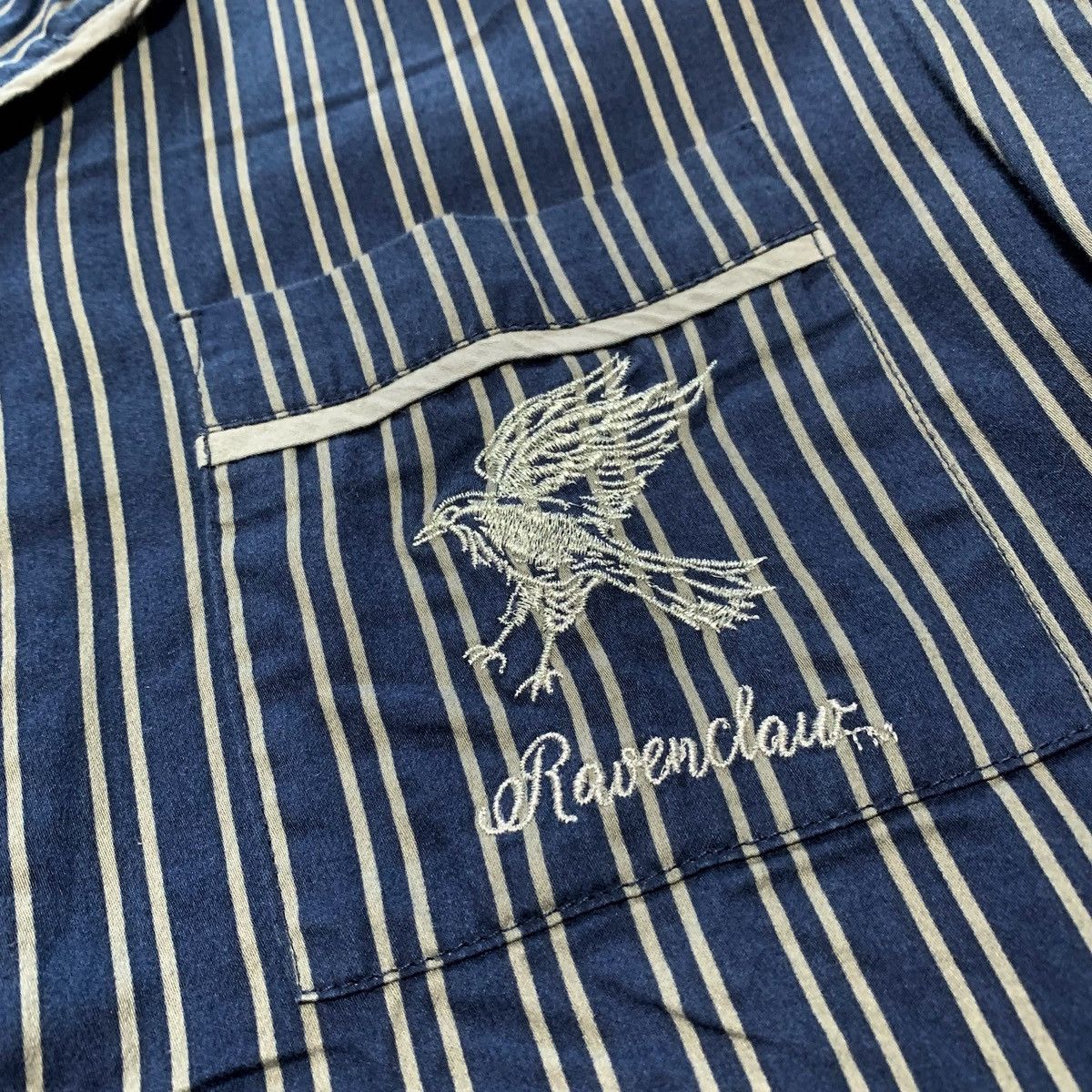 Warner Bros 2000s Harry Potter Ravenclaw Pottery Barn Teen Stripe Shirt Size US M / EU 48-50 / 2 - 9 Thumbnail