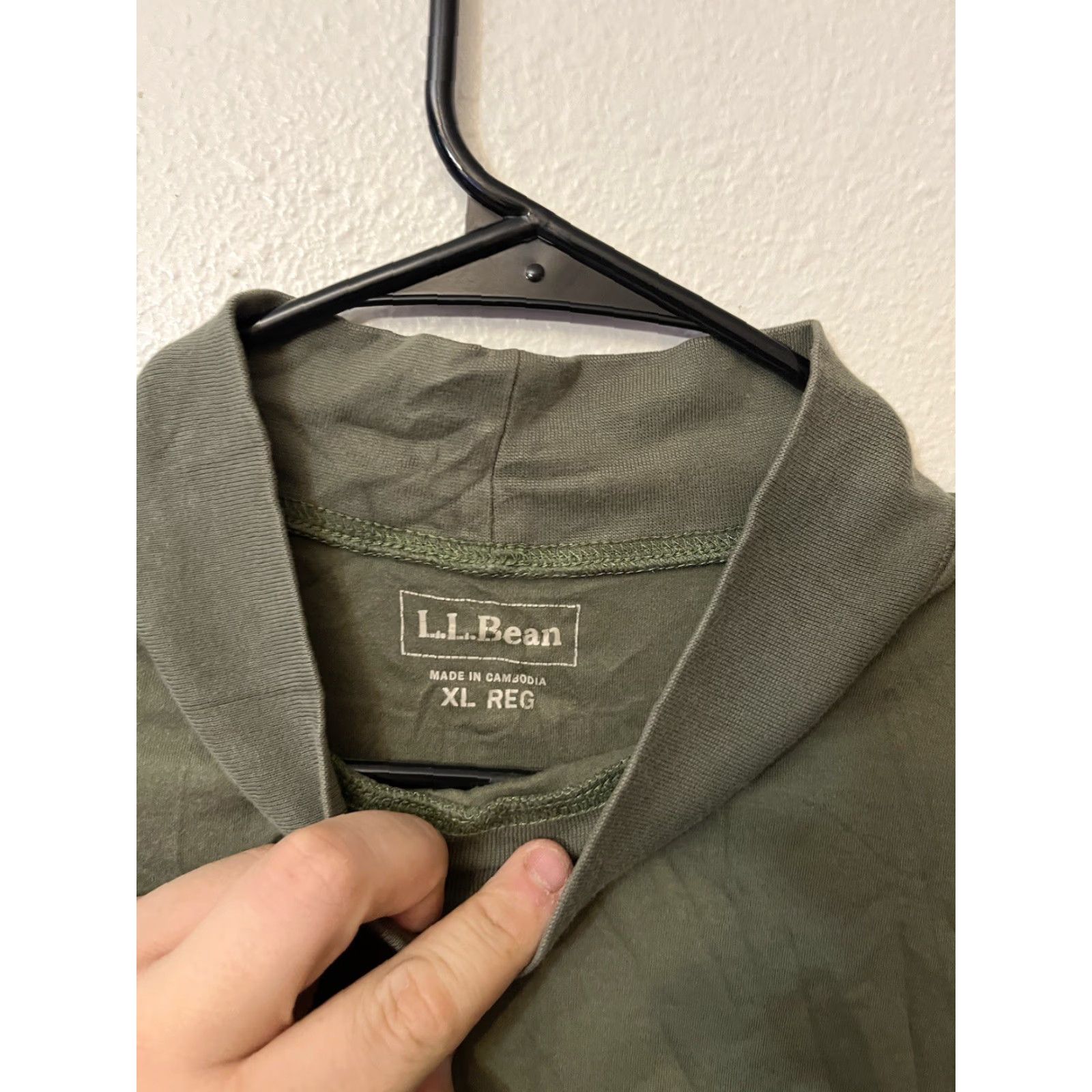 Vintage L.L. Bean Shirt Mens XL Green Interlock Mock Neck Turtleneck Pullover Size US XL / EU 56 / 4 - 3 Thumbnail