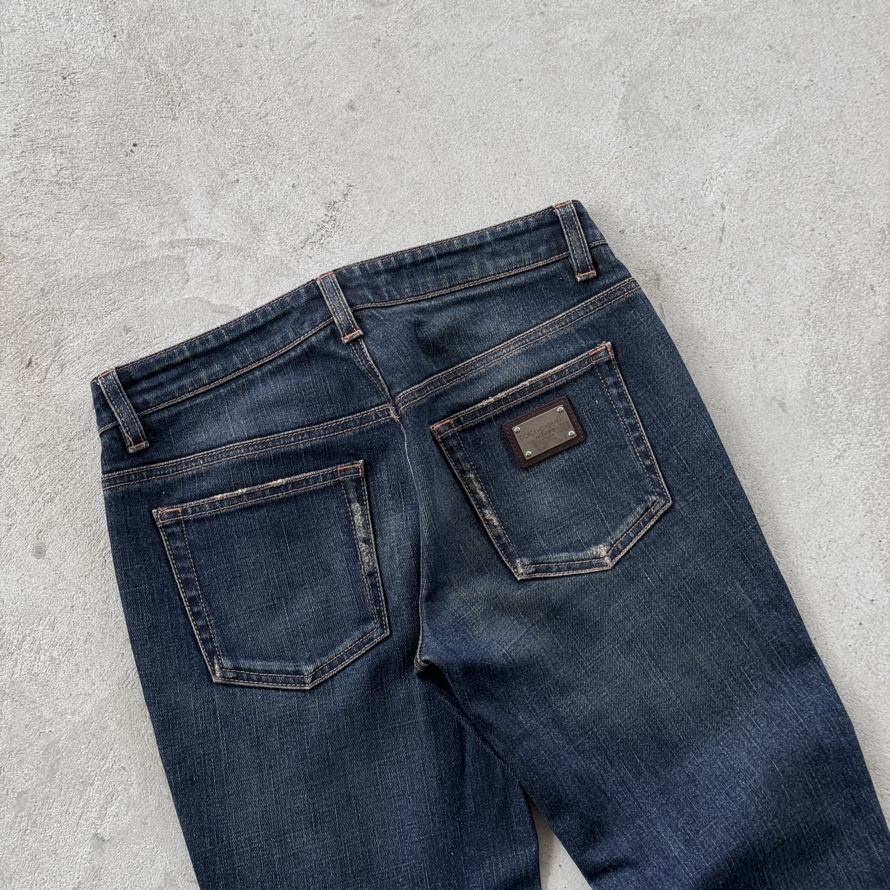 Dolce & Gabbana Dolce & Gabbana Denim Jeans Blue Metal Logo Plate Y2K Size 26" / US 2 / IT 38 - 4 Thumbnail
