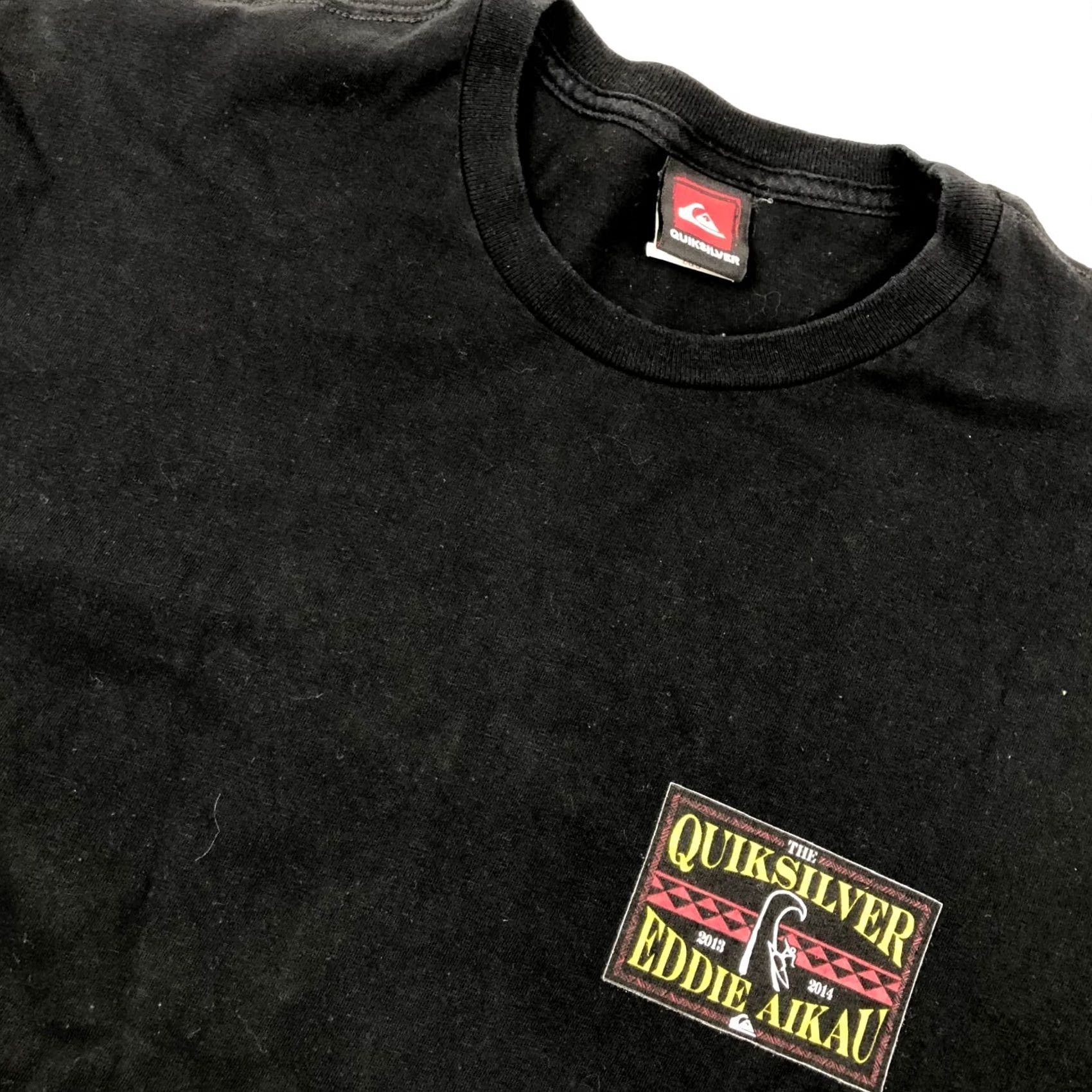 Quiksilver VINTAGE Quiksilver Shirt Men L Black 100% Cotton Short Sleeve Crew Neck Logo Graphic Print Classic T-Shirt Size US L / EU 52-54 / 3 - 2 Thumbnail