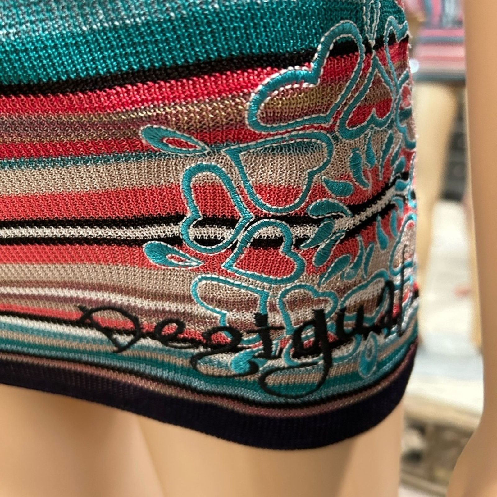 Desigual Desigual multicolored knit viscose women’s top medium Size M / US 6-8 / IT 42-44 - 3 Thumbnail
