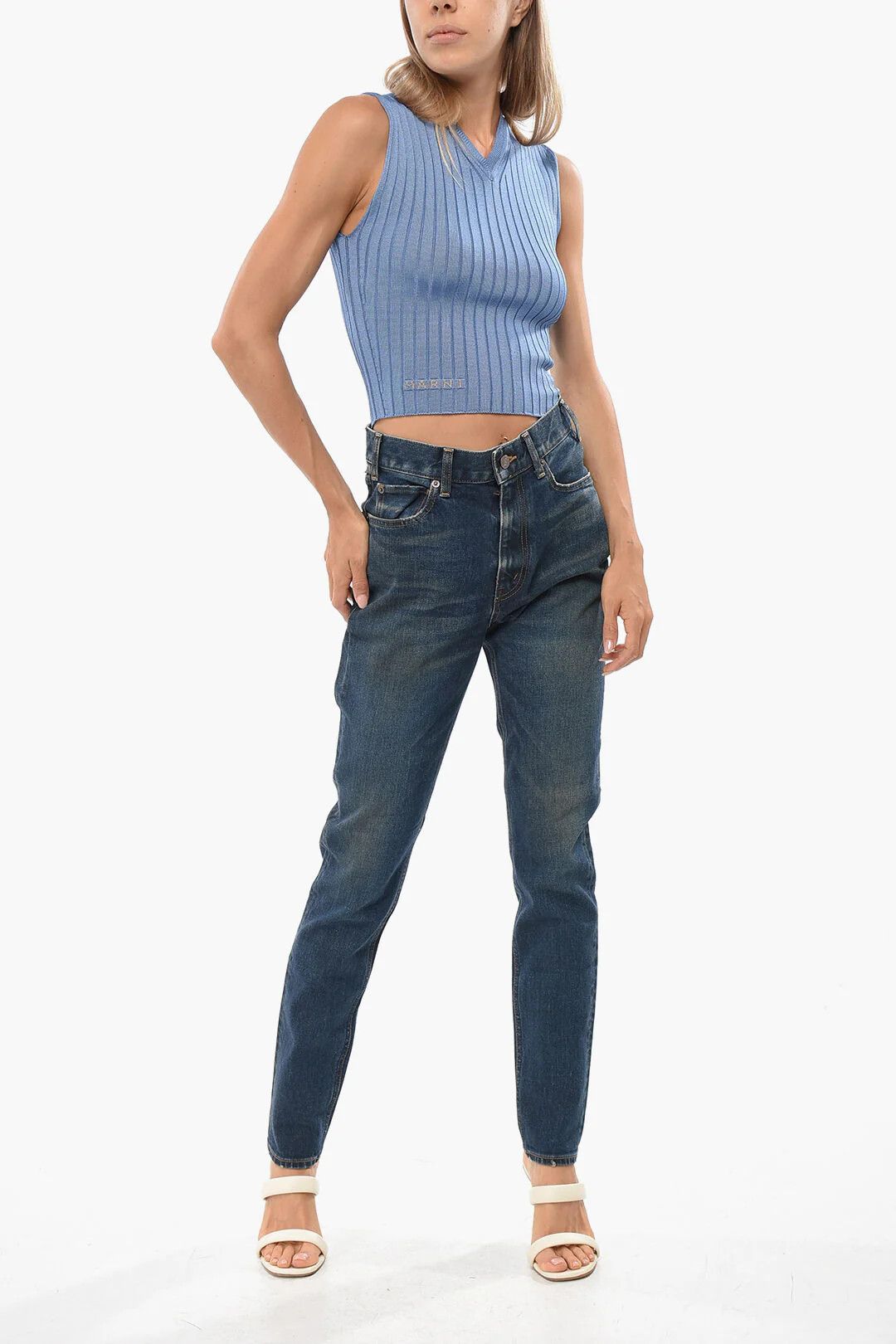 Celine og1mm0326 Slim Fit Jeans in Blue Size 30" / US 8 / IT 44 - 4 Thumbnail
