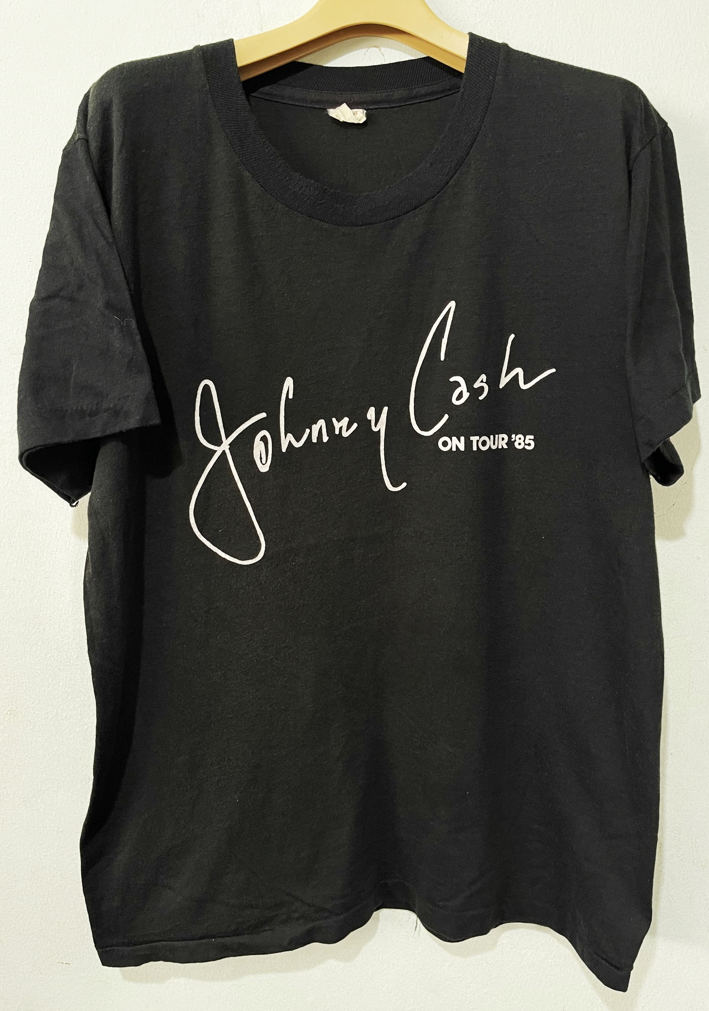 Band Tees × Vintage Vintage 80s Johnny Cash Shirt Size US L / EU 52-54 / 3 - 1 Thumbnail