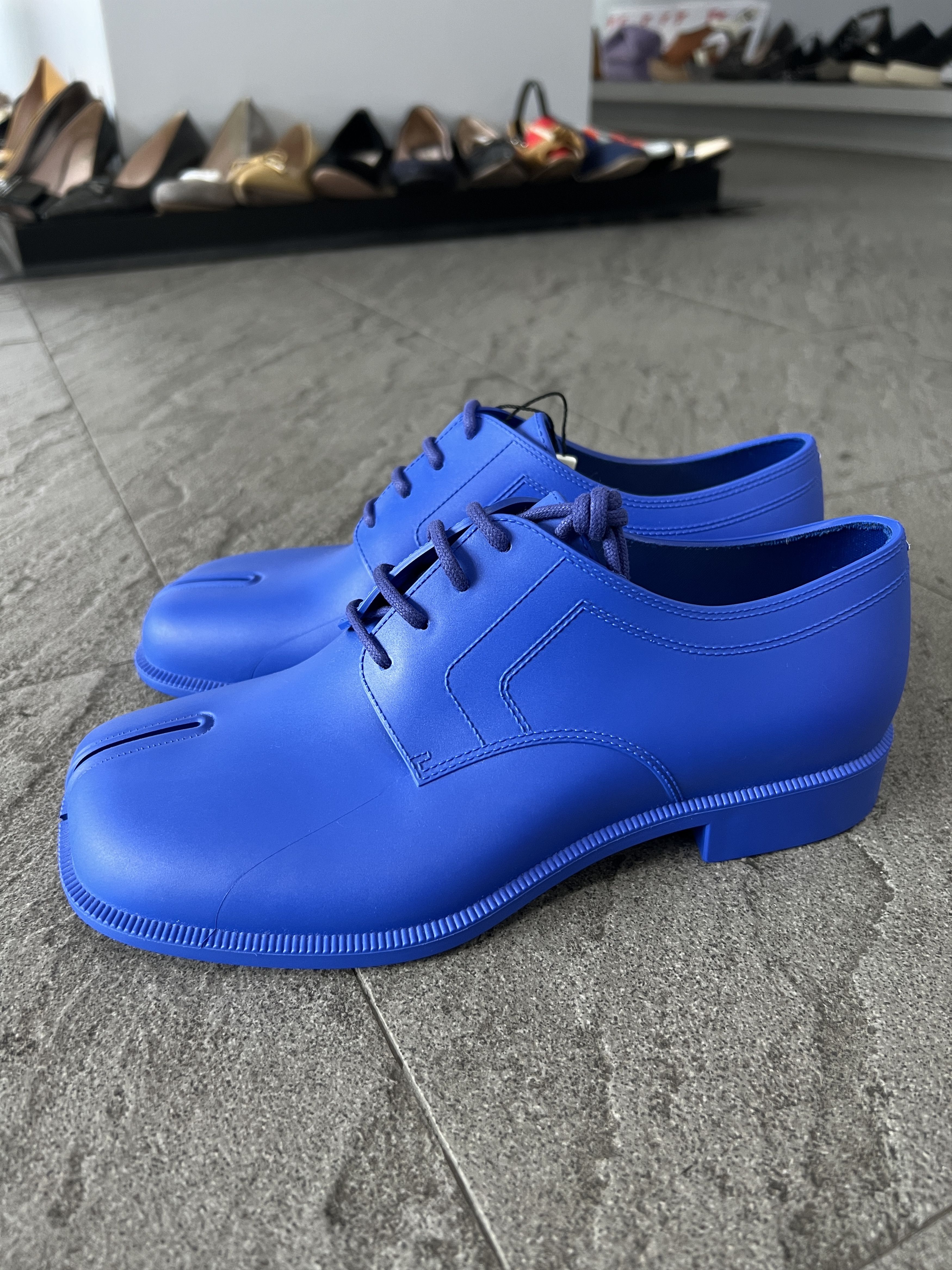 Maison Margiela Maison Margiela Tabi Lace Up Shoes Blue EU37 New Size US 7 / IT 37 - 2 Thumbnail