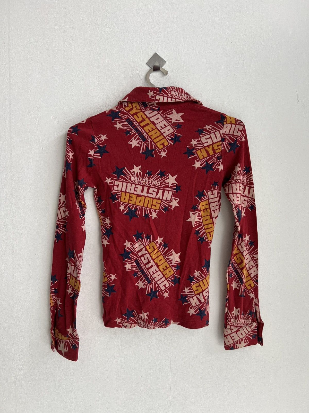Hysteric Glamour 1990s Super Hysteric Collection Monogram Crop LS Baby Tee Size M / US 6-8 / IT 42-44 - 3 Thumbnail