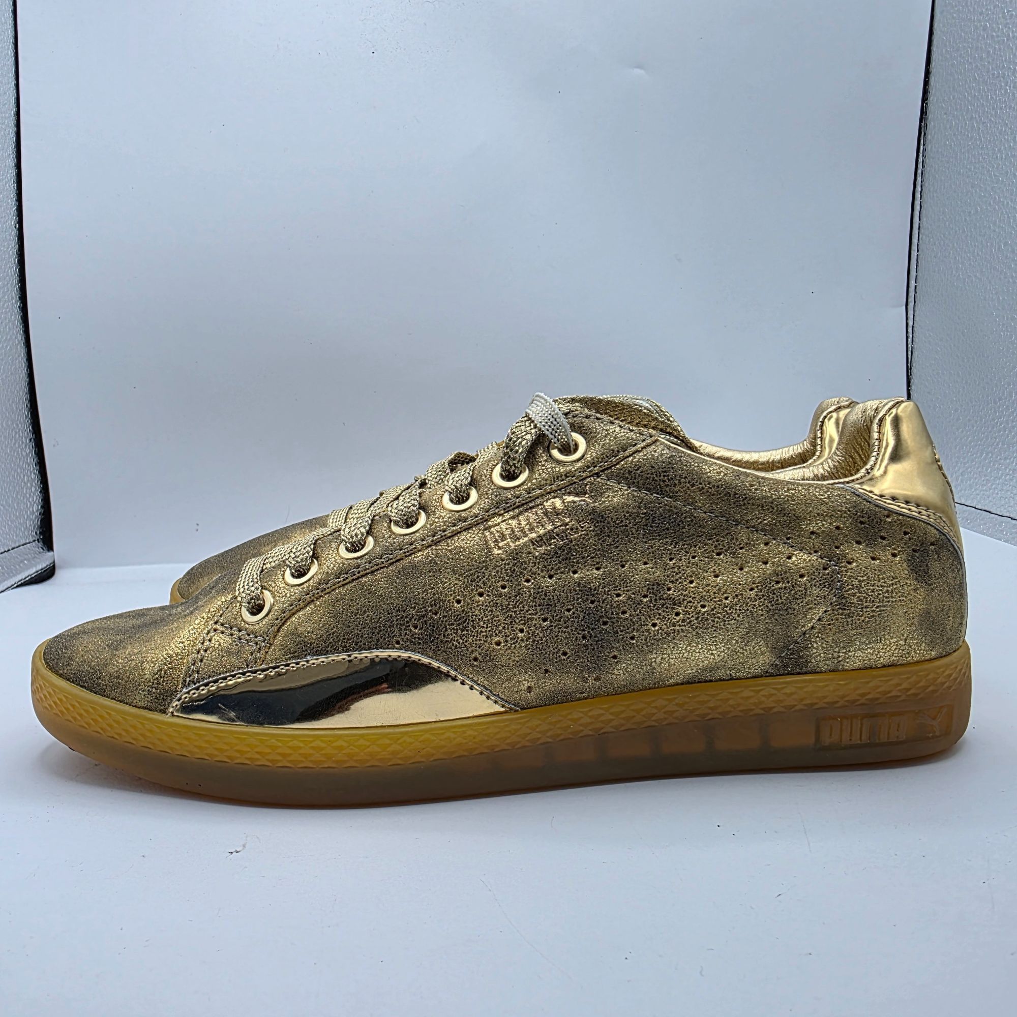 Puma Puma Match Lo Gold Womens Size 8.5 Sneaker Shoes Casual Walk Size US 8.5 / IT 38.5 - 13 Thumbnail