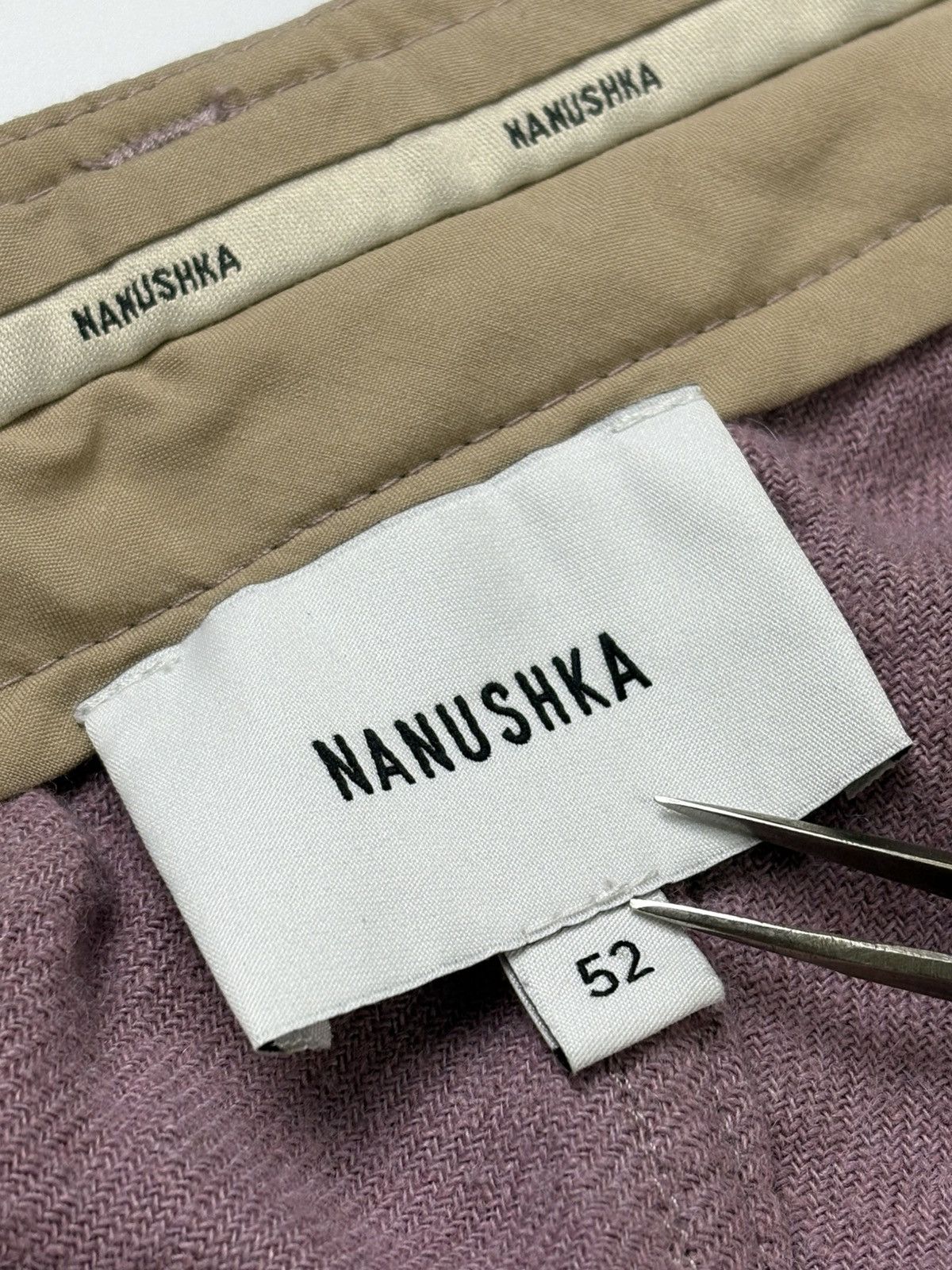 Nanushka Nanushka Gauis Linen Pink Trousers Size US 34 / EU 50 - 9 Thumbnail