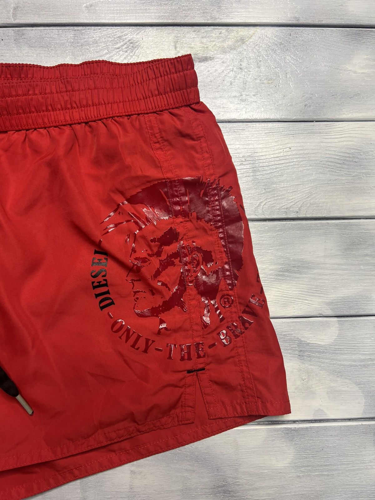 Diesel Beach Shorts Diesel Punk Logo Nylon Color Red Size M Size US 32 / EU 48 - 2 Thumbnail