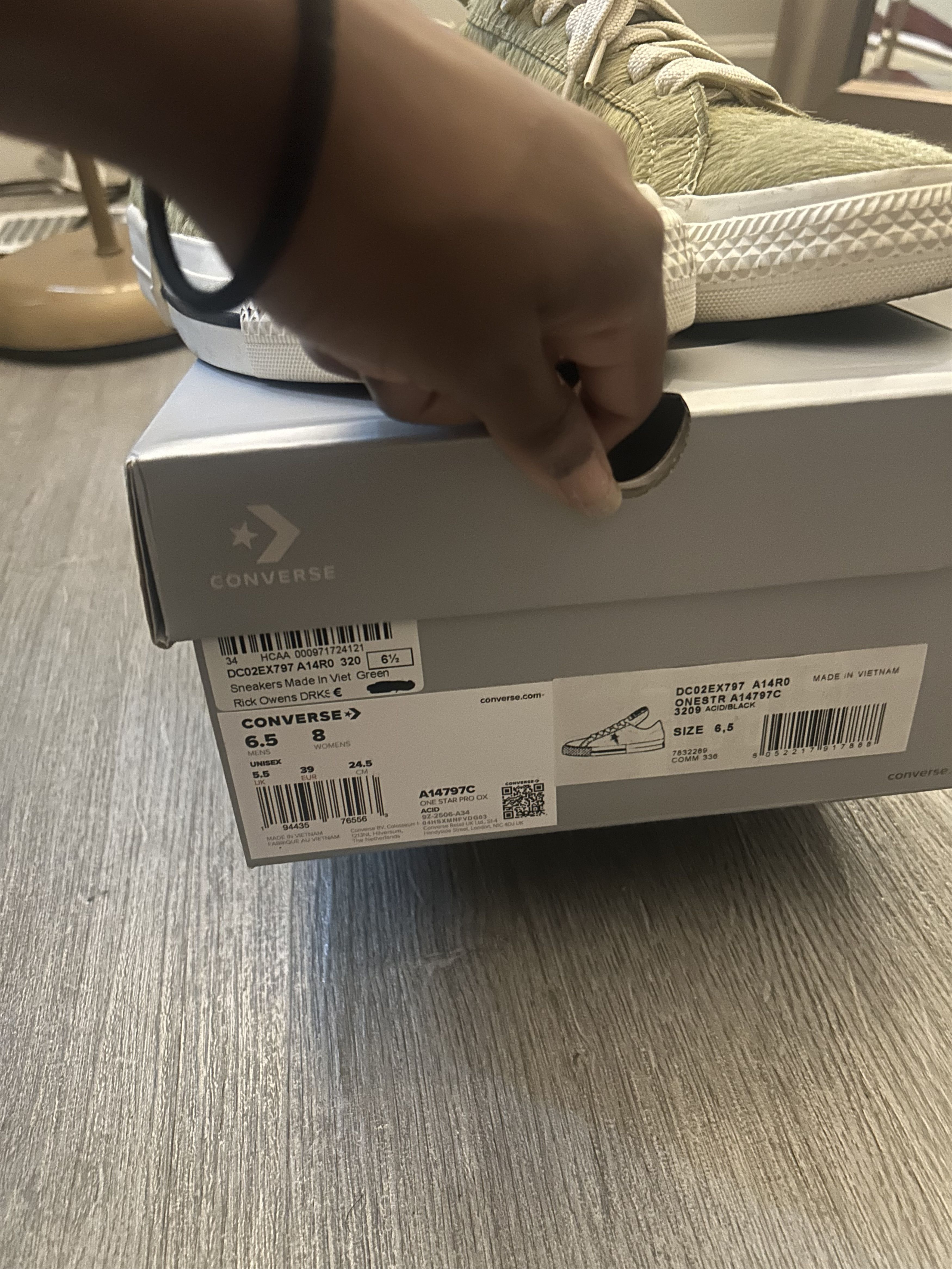 Converse × Rick Owens Drkshdw Converse x Rick Owens Drkshdw Size US 6.5 / EU 39-40 - 3 Thumbnail