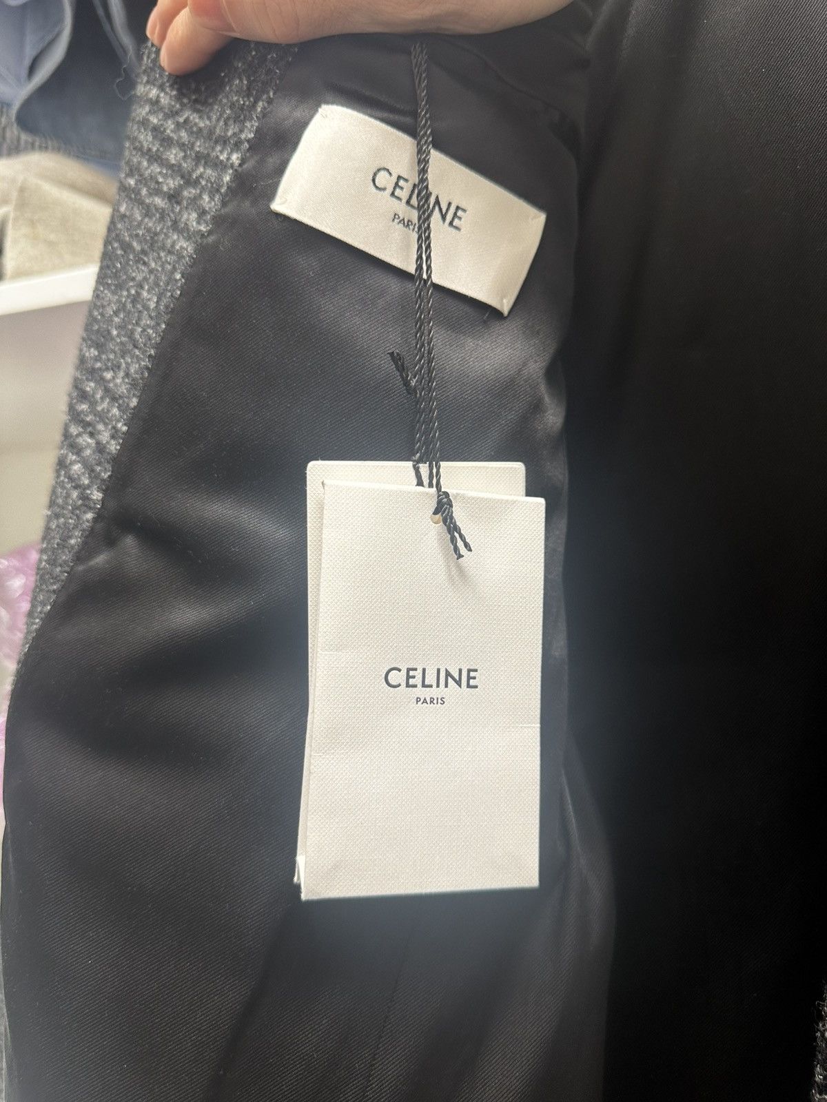 Celine 19AW Prince of Wales Double Breasted Wool Coat Size US S / EU 44-46 / 1 - 4 Thumbnail