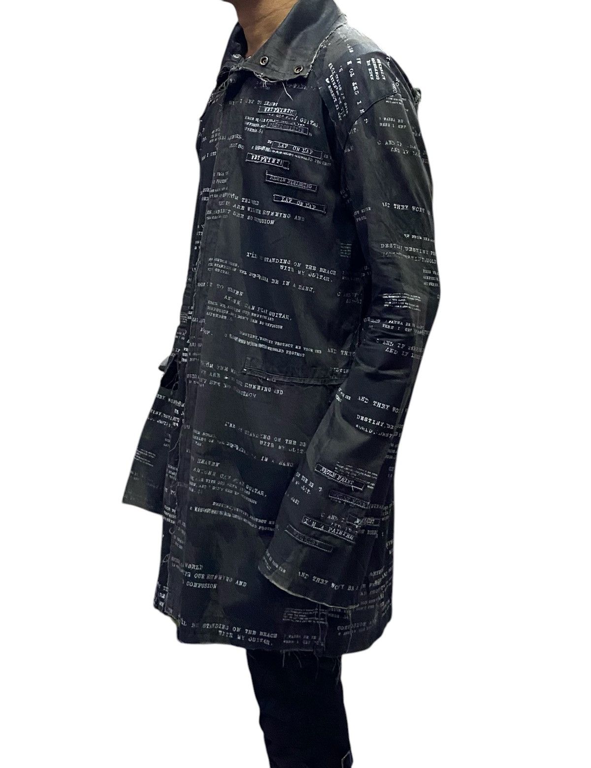 If Six Was Nine Vintage Anarchy With Frayed Seams Punk Jacket Size US L / EU 52-54 / 3 - 5 Thumbnail