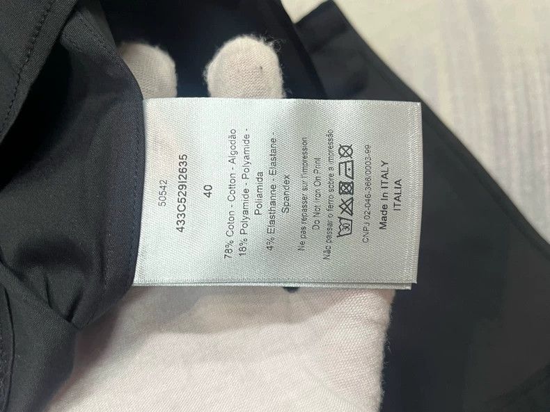Dior Dior Black shirt with chest pattern Size US XXS / EU 40 - 4 Thumbnail