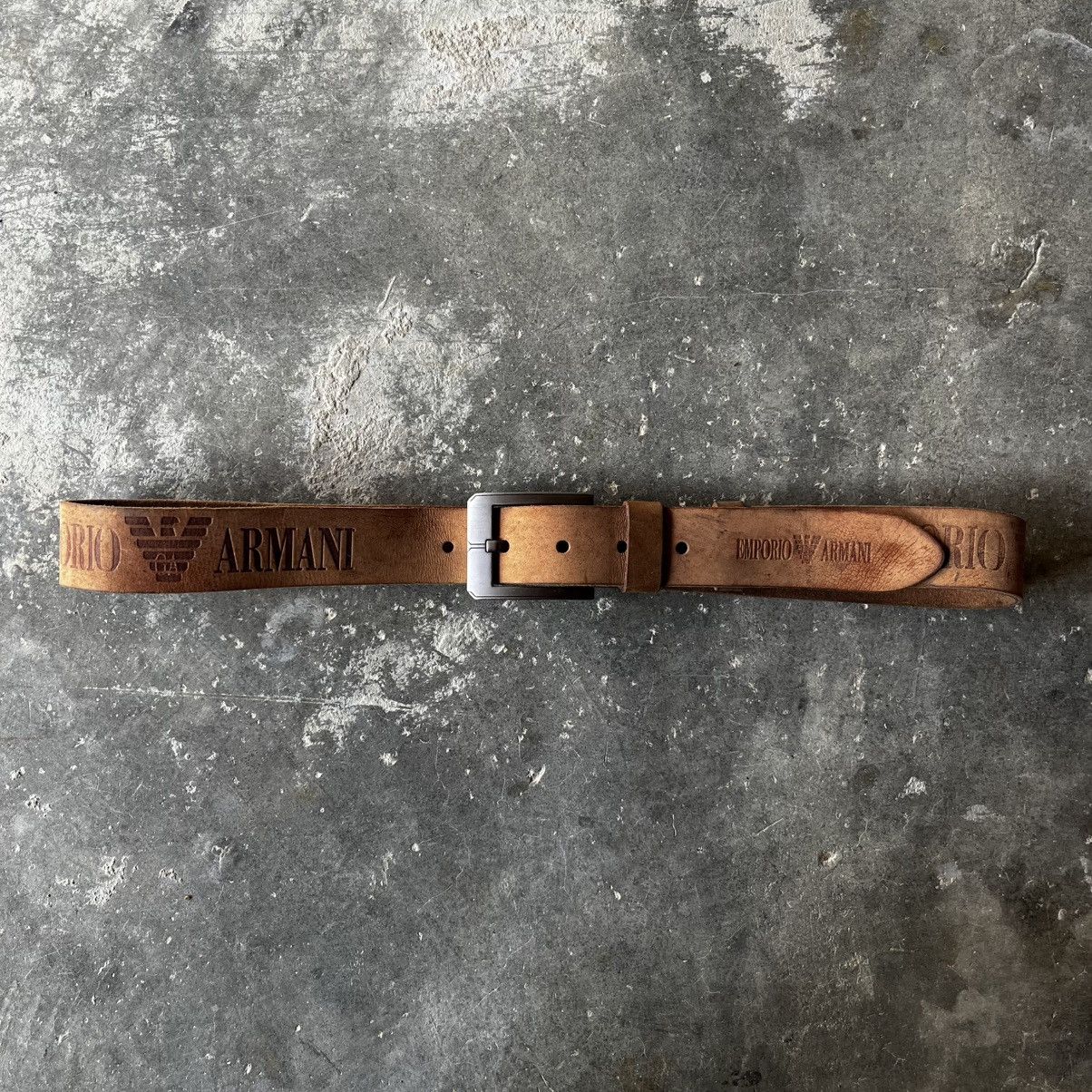 Emporio Armani EMPORIO ARMANI LEATHER BELT Size 38 - 1 Thumbnail