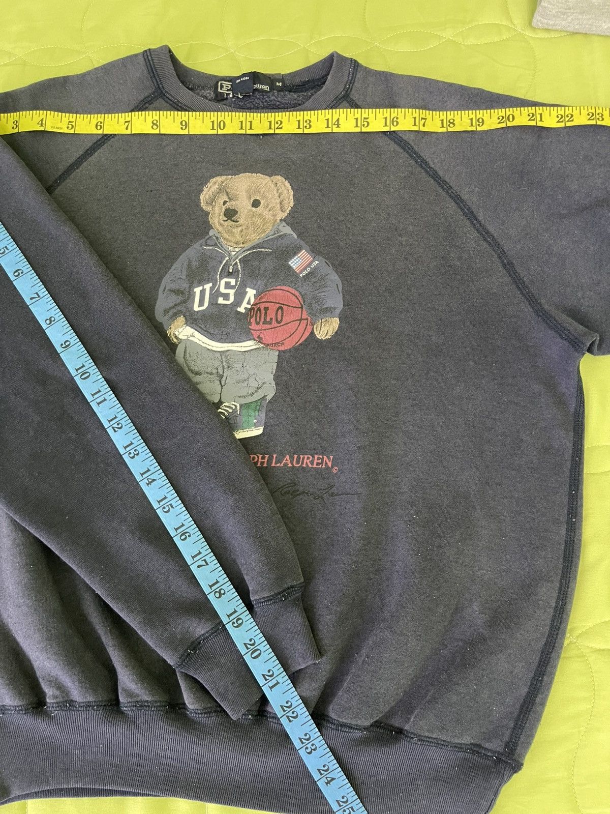 Polo Ralph Lauren Vintage Polo Bear by Ralph Lauren Distressed Sweatshirt Size US M / EU 48-50 / 2 - 13 Thumbnail