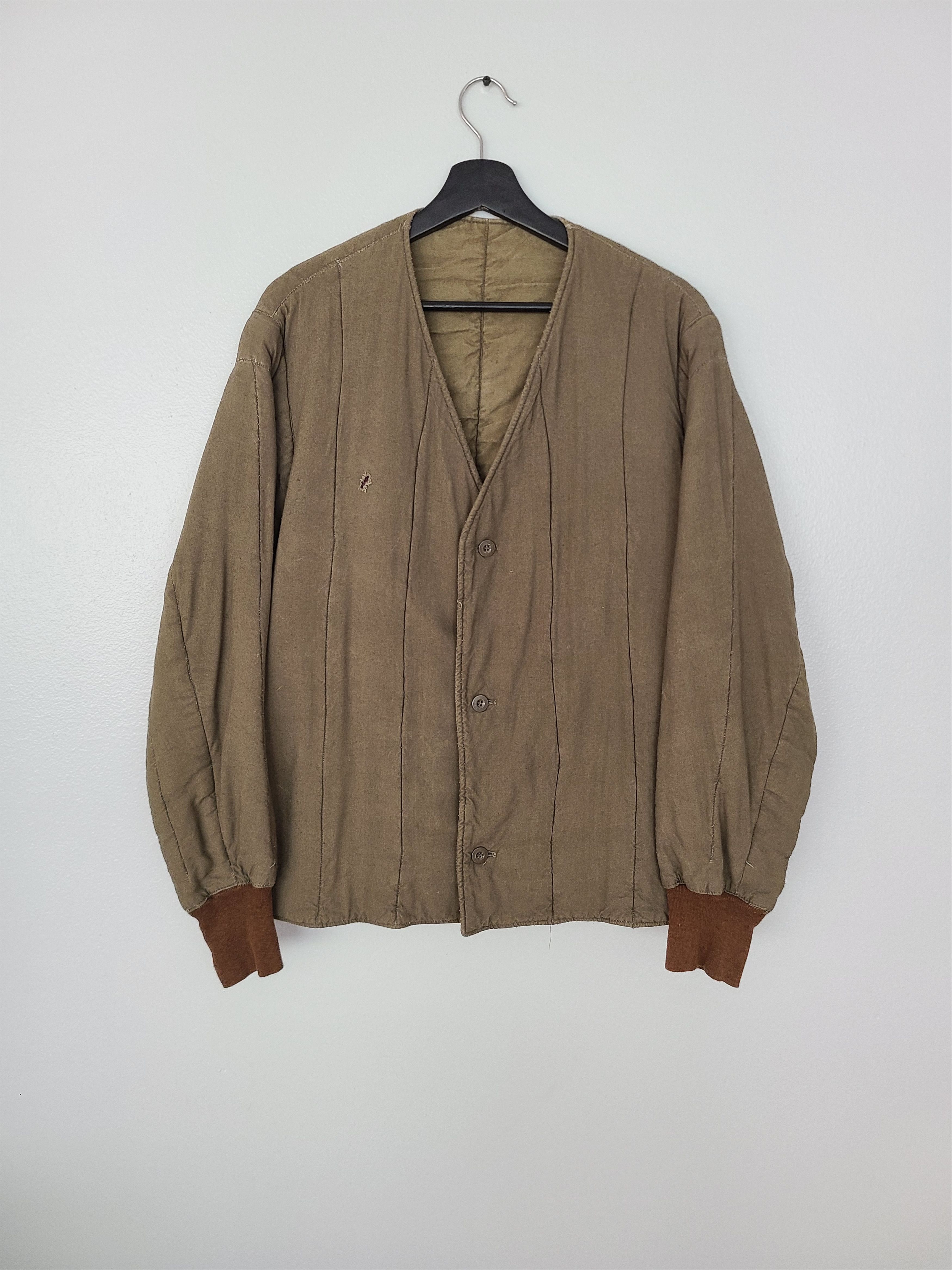 Vintage 70's Cotton Quilted Liner Jacket Size US L / EU 52-54 / 3 - 1 Thumbnail