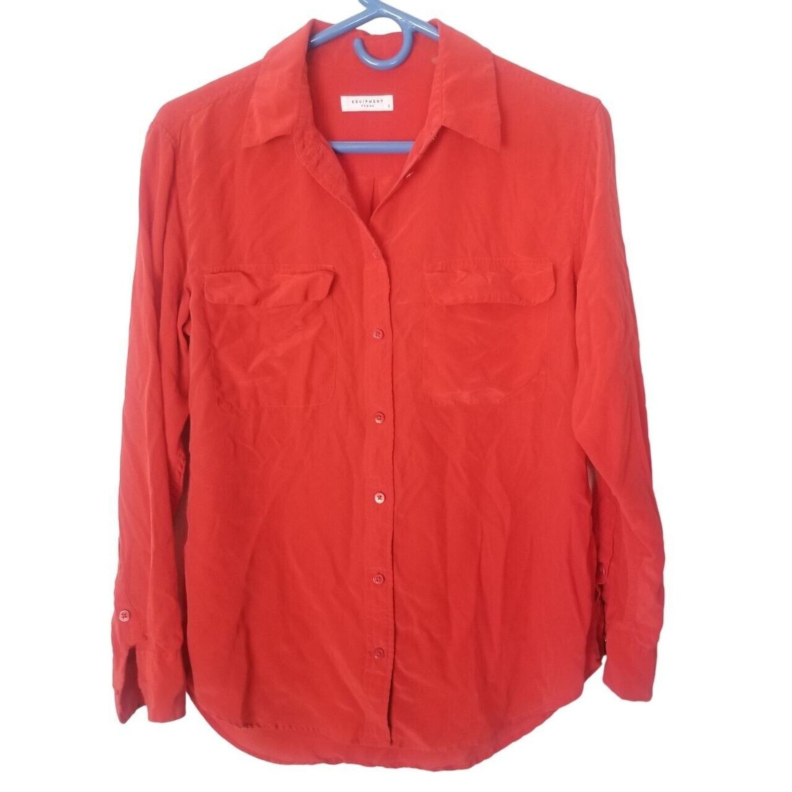 Equipment Equipment Womens 100% Silk Blouse Size S Quiet Luxury Career Size S / US 4 / IT 40 - 1 Thumbnail