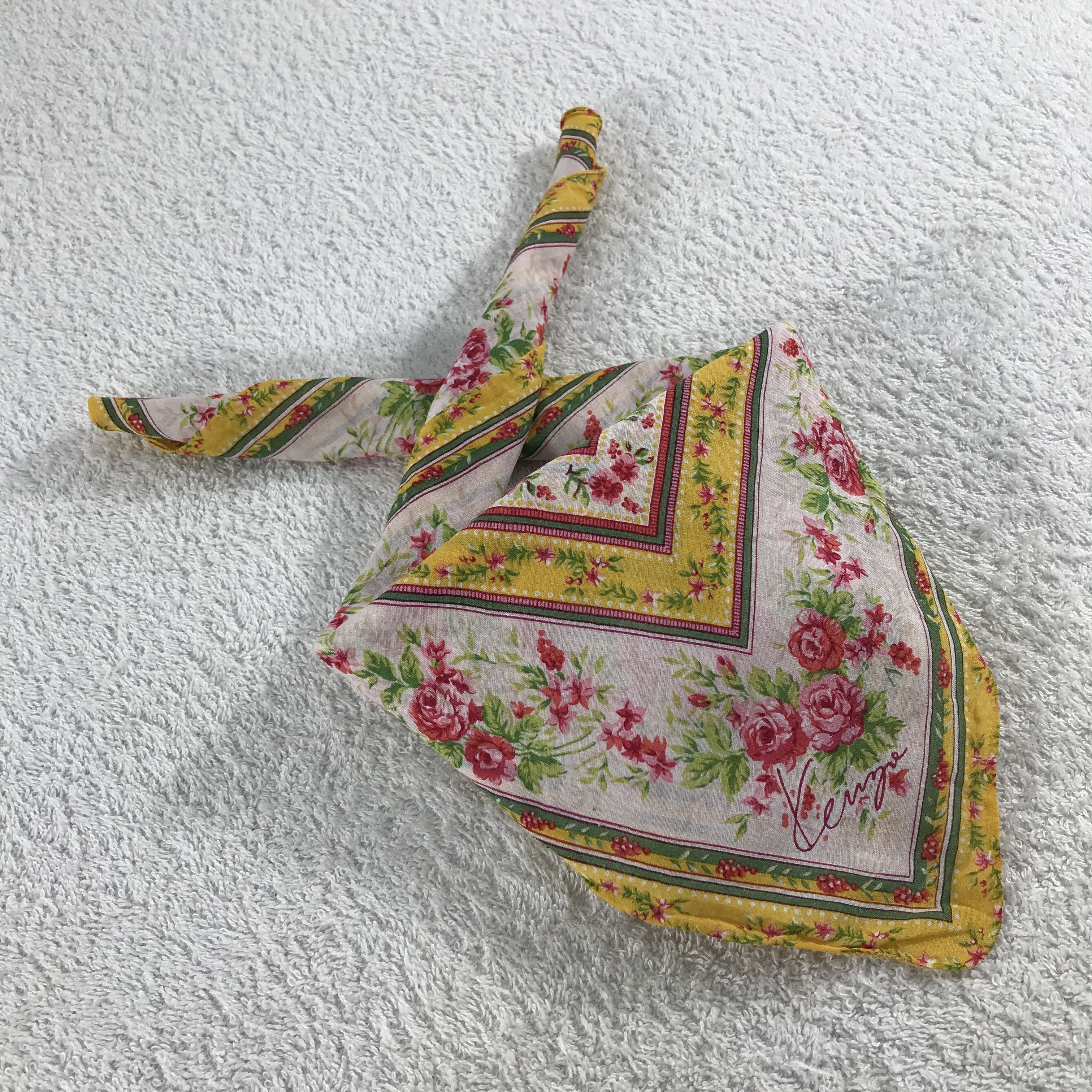 Kenzo × Vintage Kenzo Bandana / Handkerchief / Neckerchief - S303 Size ONE SIZE - 4 Thumbnail