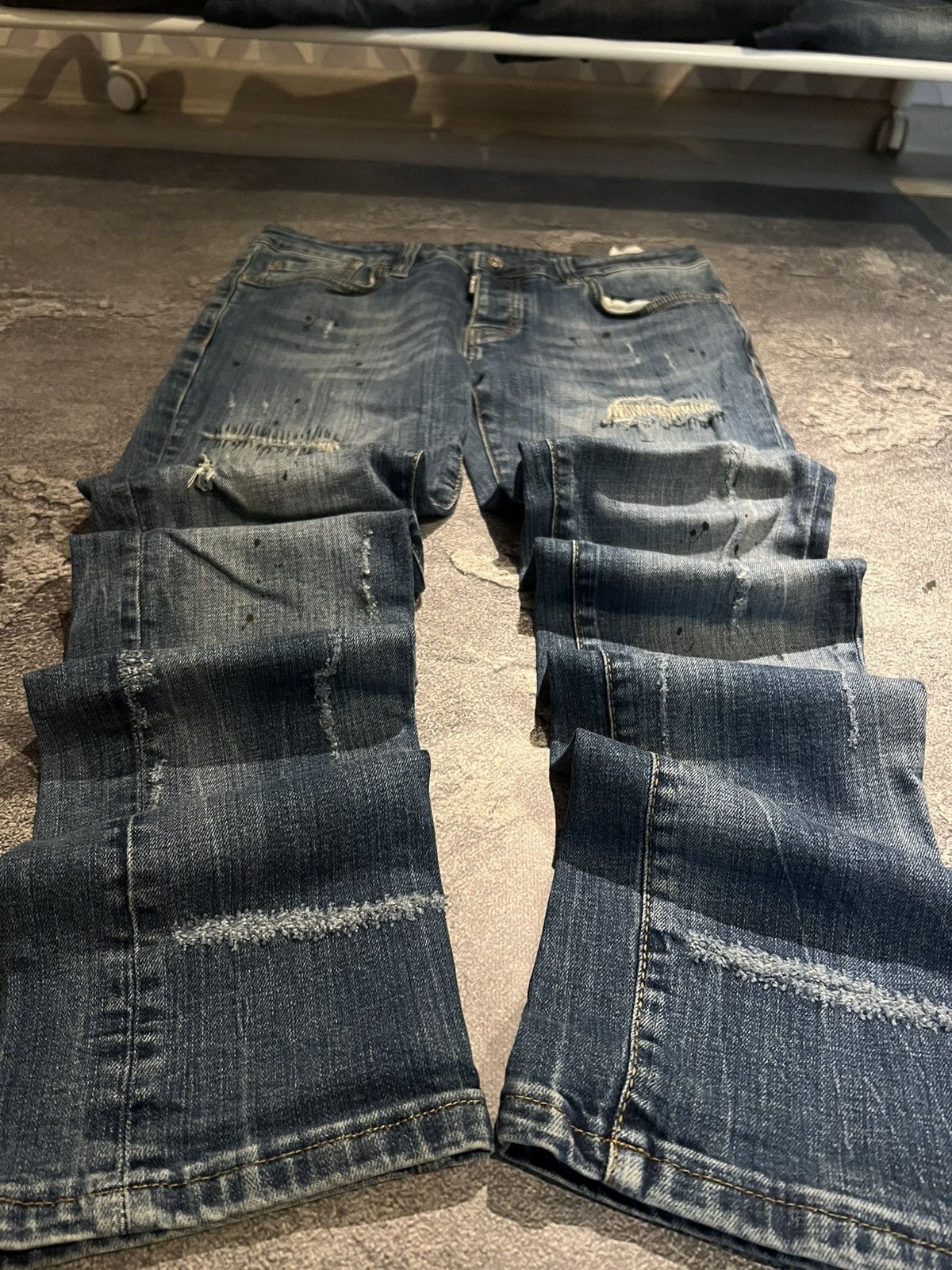 Japanese Brand Vintage Japanese Conceptual Skinny Relaxed Faded Jean Size US 32 / EU 48 - 1 Thumbnail