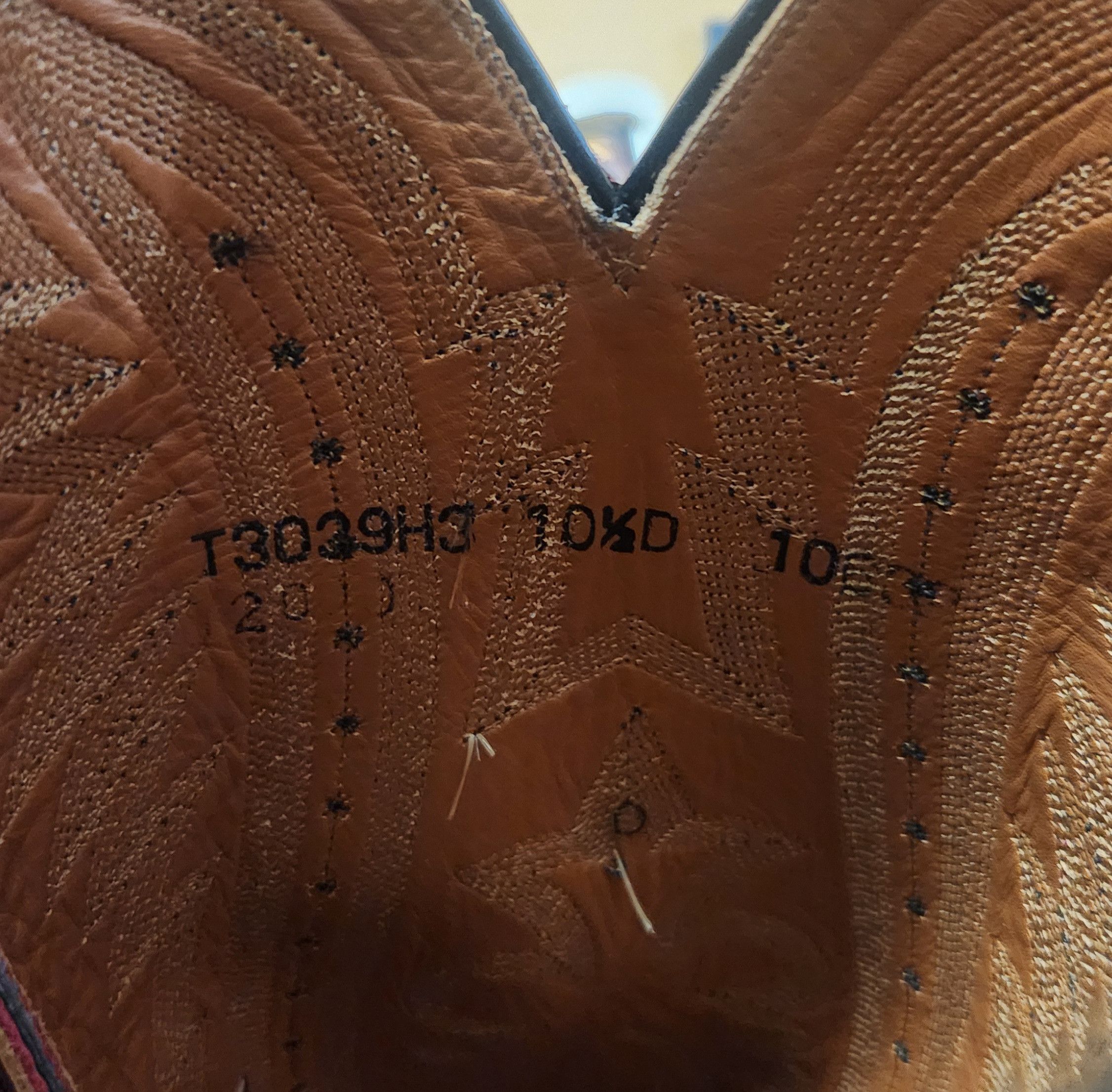 Lucchese × Vintage Lucchese 2000 african Exotic Black cherry boots 10.5 D T3039 Size US 10.5 / EU 43-44 - 12 Thumbnail