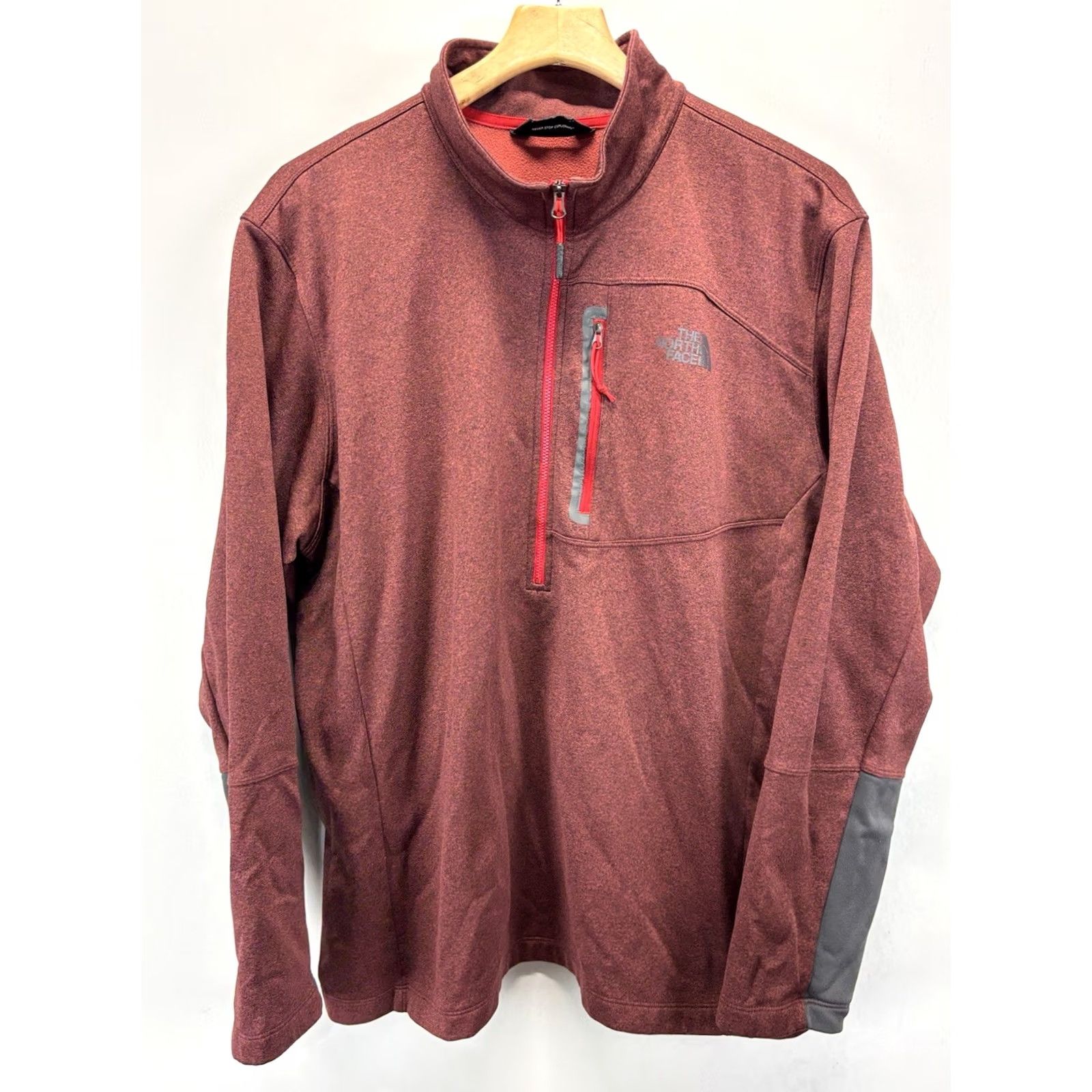 The North Face The North Face Canyonland Jacket Men’s 2XL Red Heathered 1/2 Zip Outdoors Casual Hiking Travel Mens Size US XXL / EU 58 / 5 - 2 Thumbnail