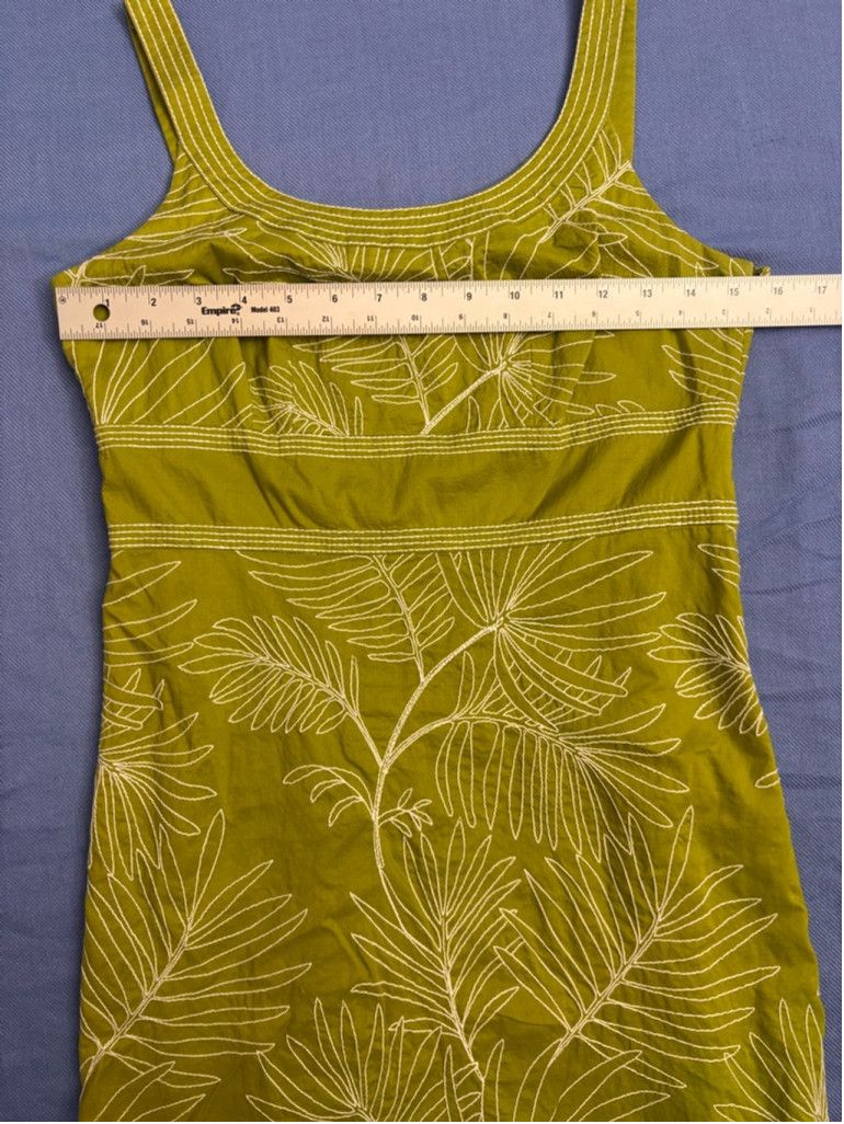Ann Taylor Women's Ann Taylor Petites Dress Size 4P Green Sleeveless Size S / US 4 / IT 40 - 2 Thumbnail