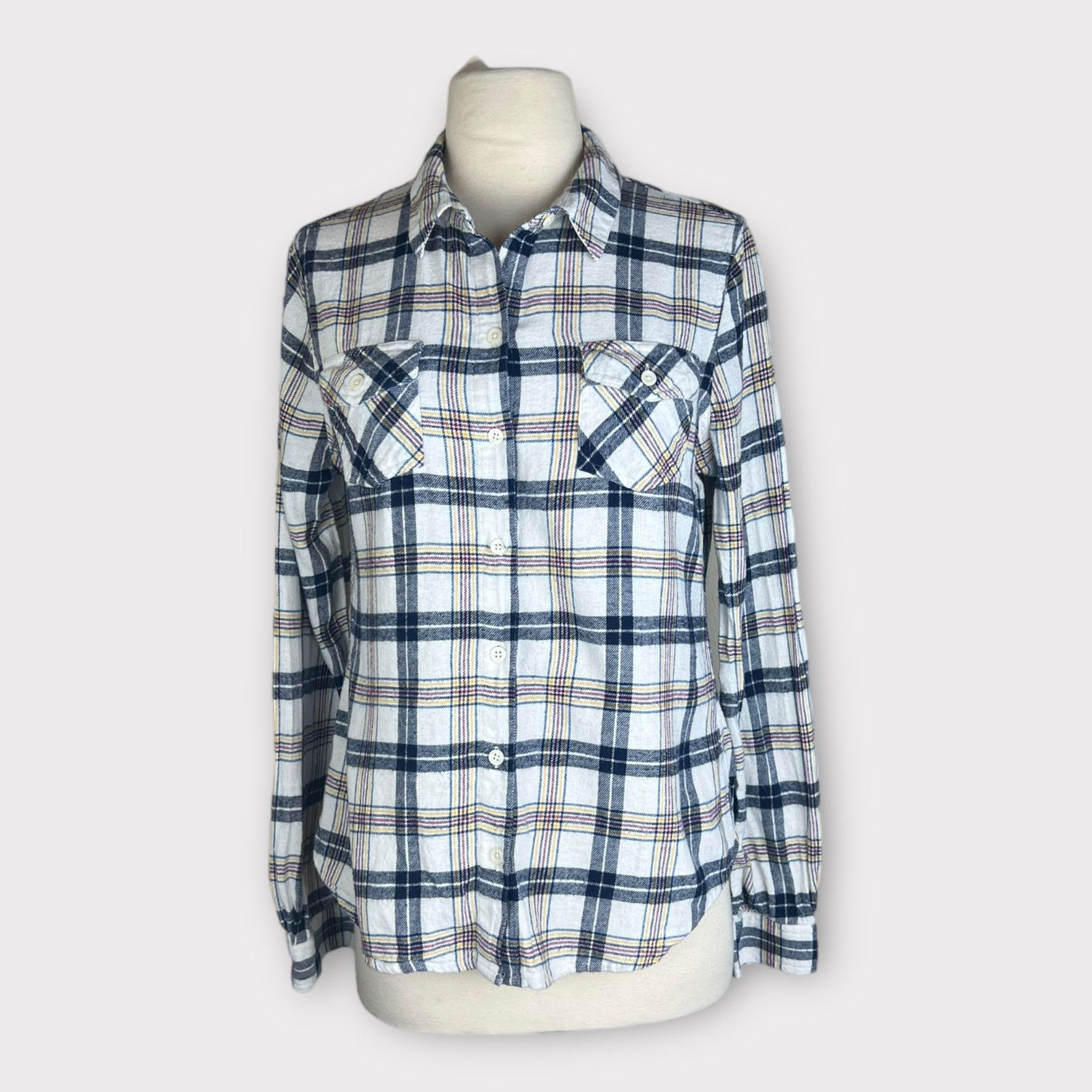 Mossimo Mossimo Supply Co. | Women Tops Button Down Flannel Plaid Size L / US 10 / IT 46 - 1 Thumbnail