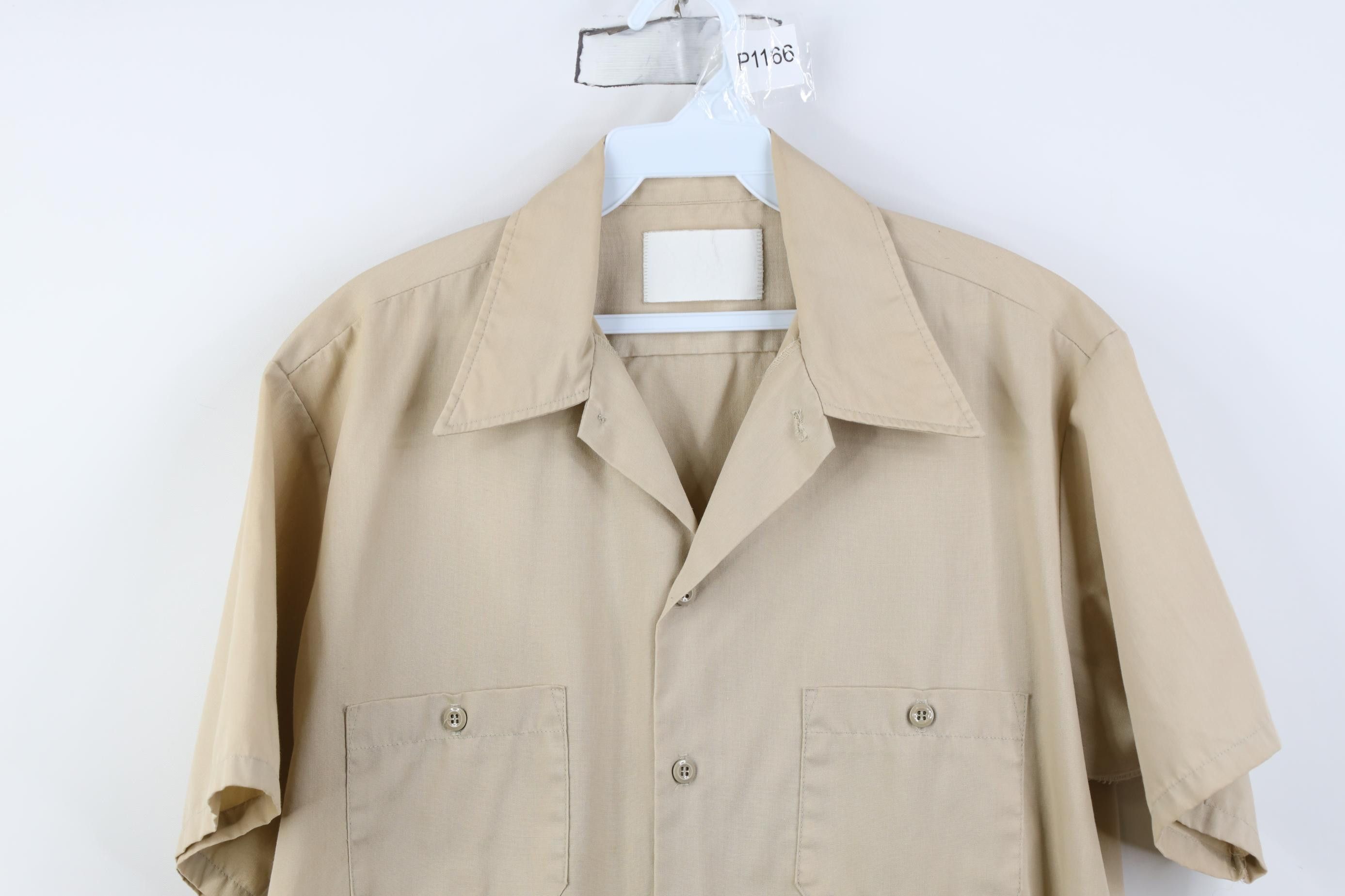 Vintage Vintage 50s Streetwear Camp Collar Collared Button Shirt USA Size US L / EU 52-54 / 3 - 2 Thumbnail