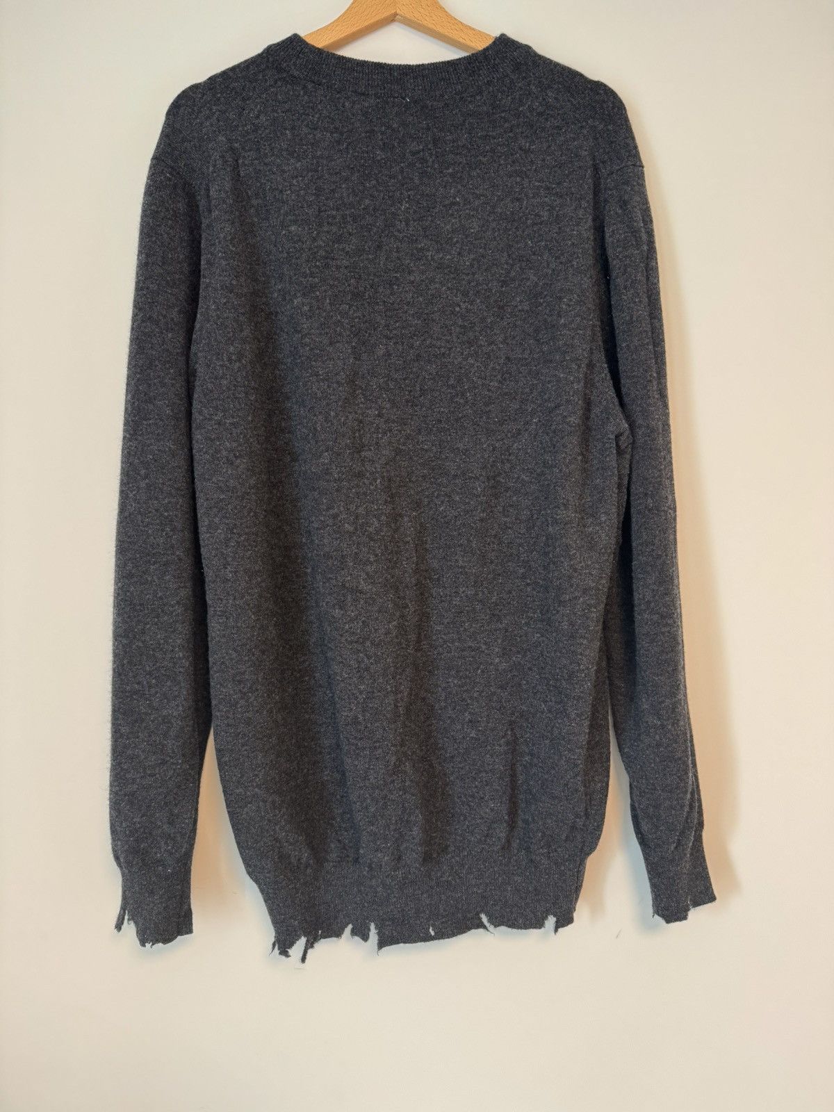 Giorgio Brato Giorgio Brato Distressed Virgin Wool Sweater Size US L / EU 52-54 / 3 - 7 Thumbnail