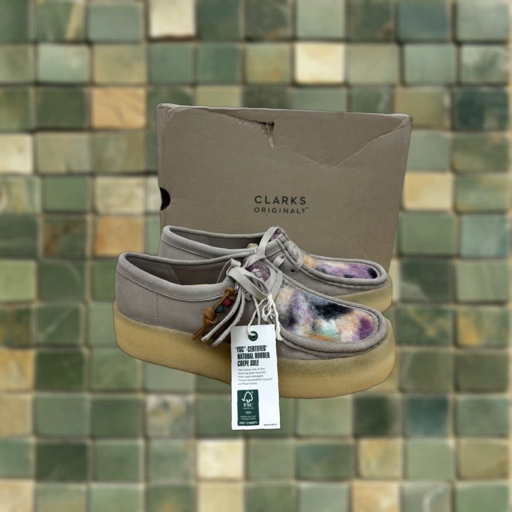 VINTAGE Clarks Originals Women's Wallabee Ankle Boot SZ Gray