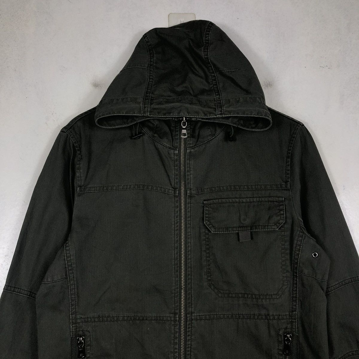 Japanese Brand 📌VINTAGE BIKER JACKET CHORE MILITARY UNIQLO ISSEY MIYAKE Size US M / EU 48-50 / 2 - 5 Thumbnail