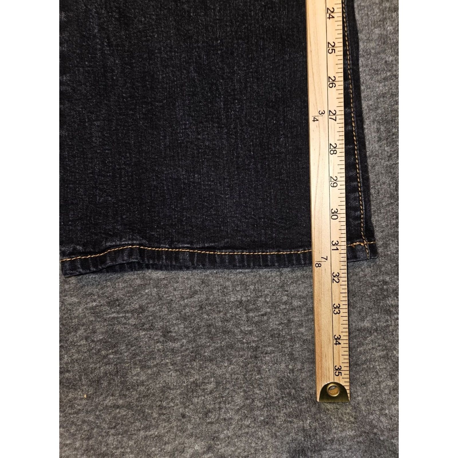 Vintage VINTAGE Phat Fashions Silver Label Bootcut Low Rise Jeans Juniors 13 Black Y2K 90's Size 34" / US 12 / IT 48 - 6 Thumbnail