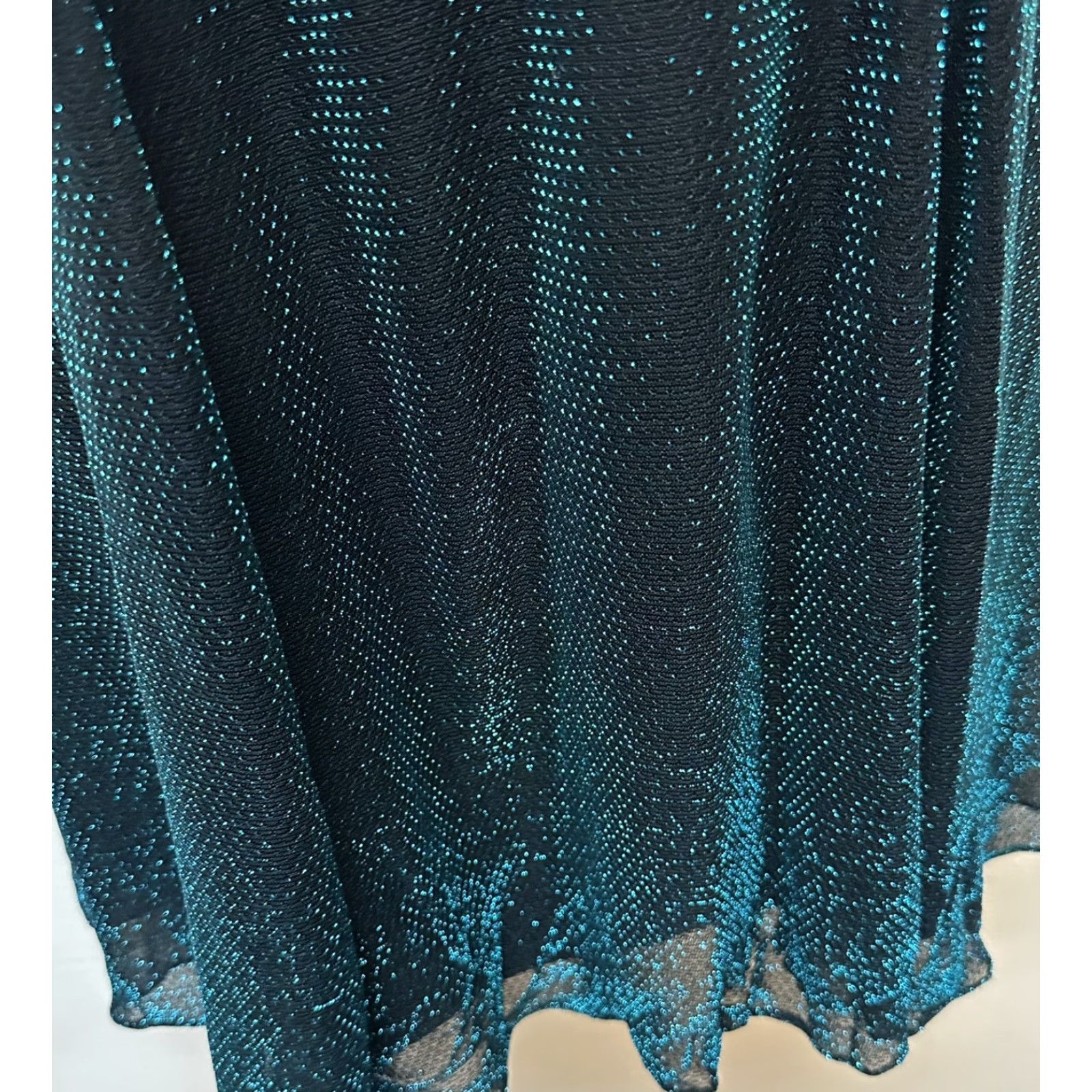 Jessica McClintock VINTAGE Jessica McClintock Gunne Sax Metallic Short Dress Party Prom Size M Dress Womens 80s Green Glam Rock Size 28" / US 6 / IT 42 - 6 Thumbnail