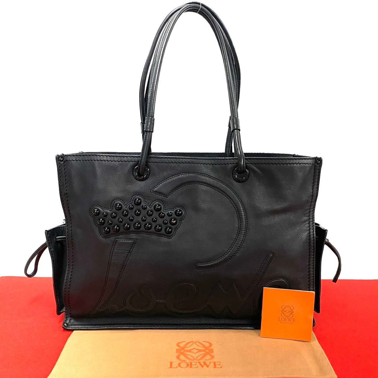 Loewe Loewe Tote Bag Black Leather Size ONE SIZE - 1 Thumbnail