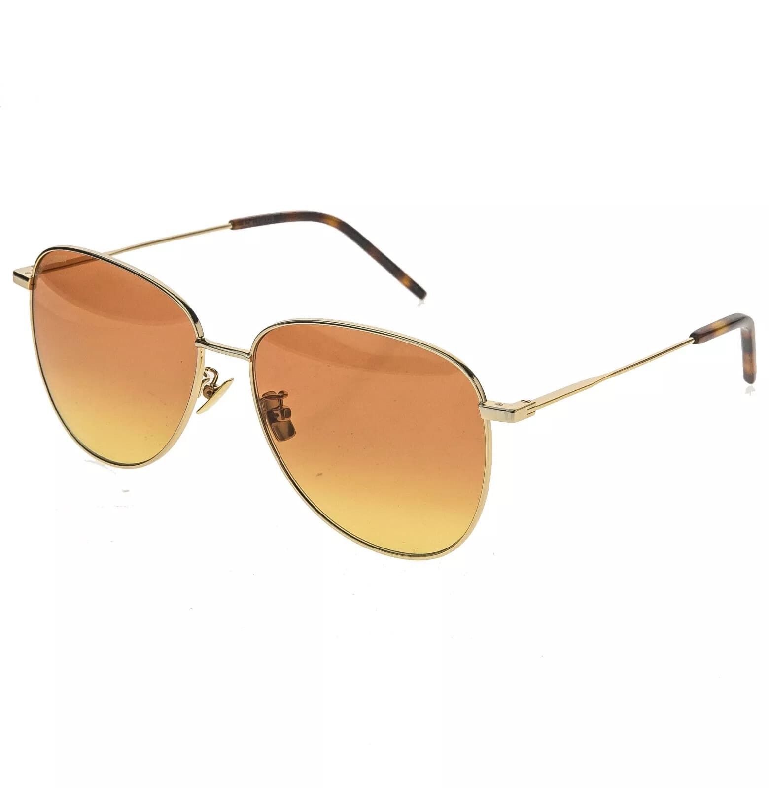 Yves Saint Laurent SAINT LAURENT SL 328 Gold Aviator Metal Sunglasses SL328 008 Size ONE SIZE - 9 Thumbnail