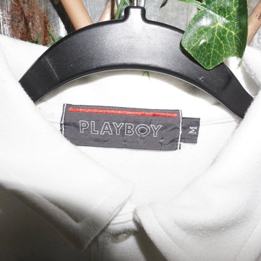 Playboy Medium-Vintage Y2K playboy embroider 1990s rugby sweatshirt Size US M / EU 48-50 / 2 - 3 Thumbnail