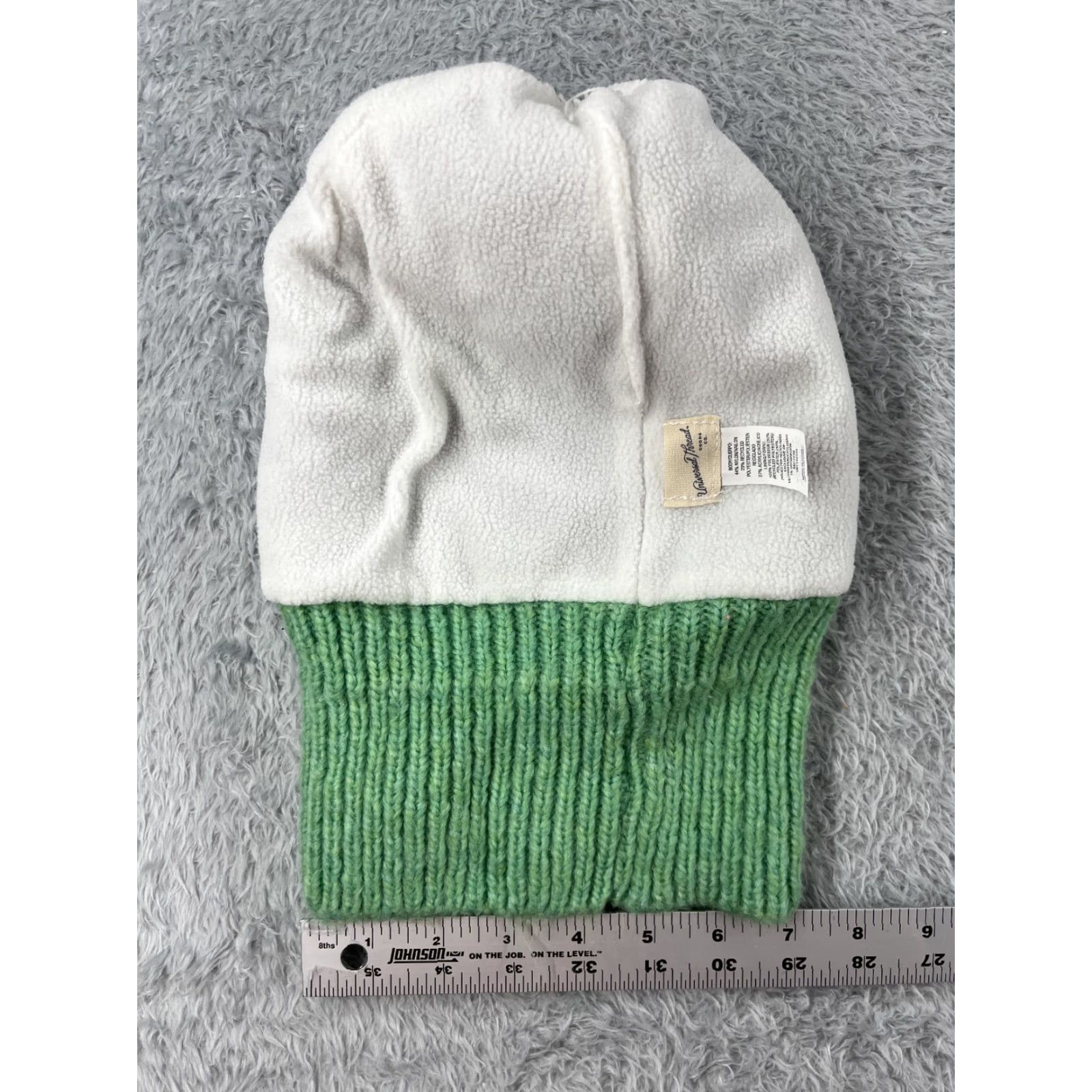 Vintage Universal Thread Beanie Womens One Size Green Nylon Blend Lined Ski Pom Size ONE SIZE - 6 Thumbnail