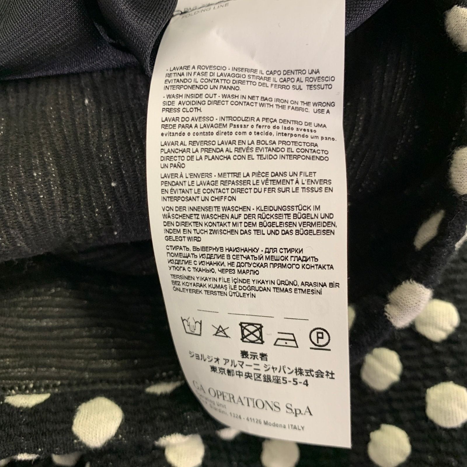 Emporio Armani Size 6 Black White Cotton Blend Polka Dot A-Line Dress Size M / US 6-8 / IT 42-44 - 8 Thumbnail