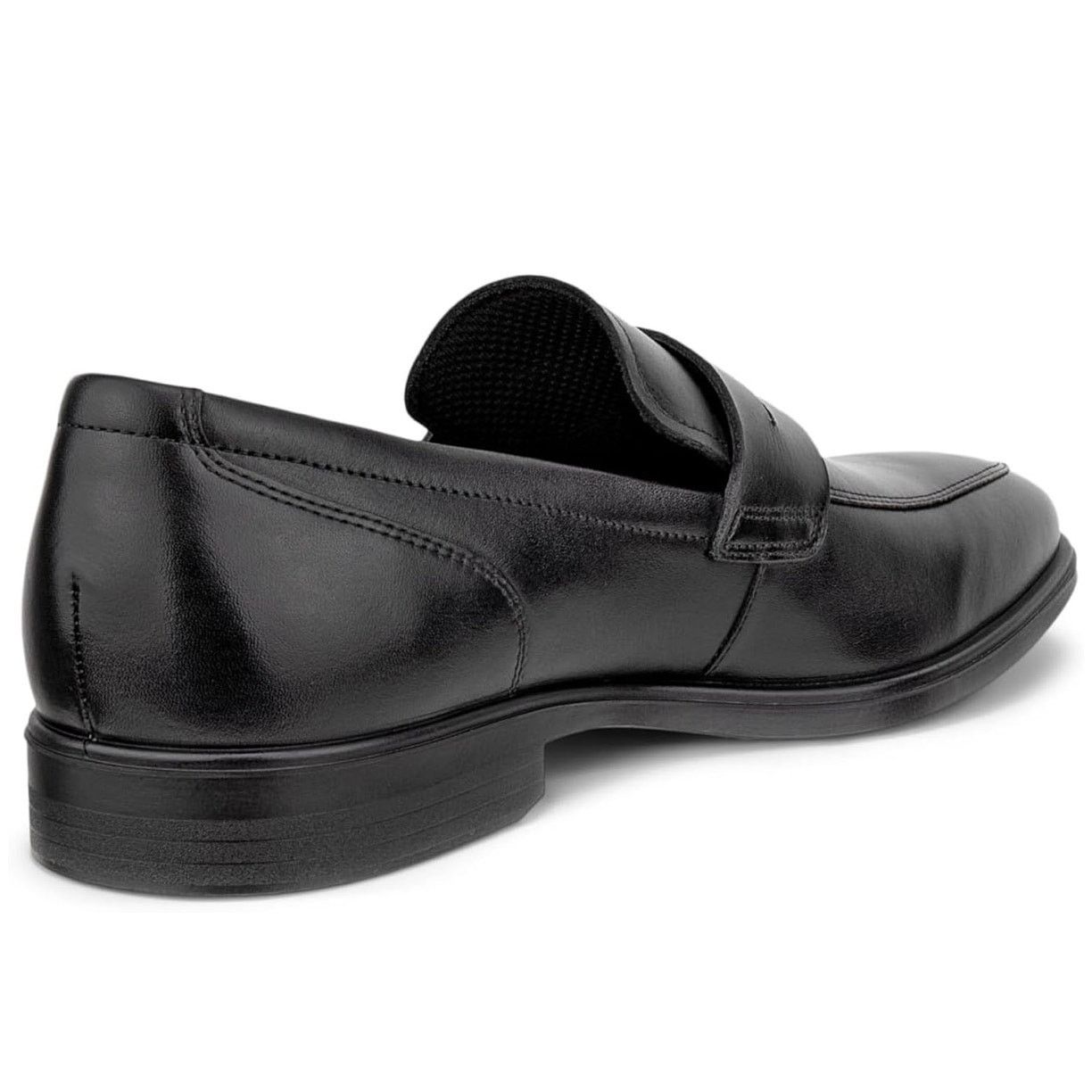 Ecco ECCO MEN'S 48 QUEENSTOWN GENUINE LEATHER BLACK PENNY LOAFER Size US 14 / EU 47 - 6 Thumbnail