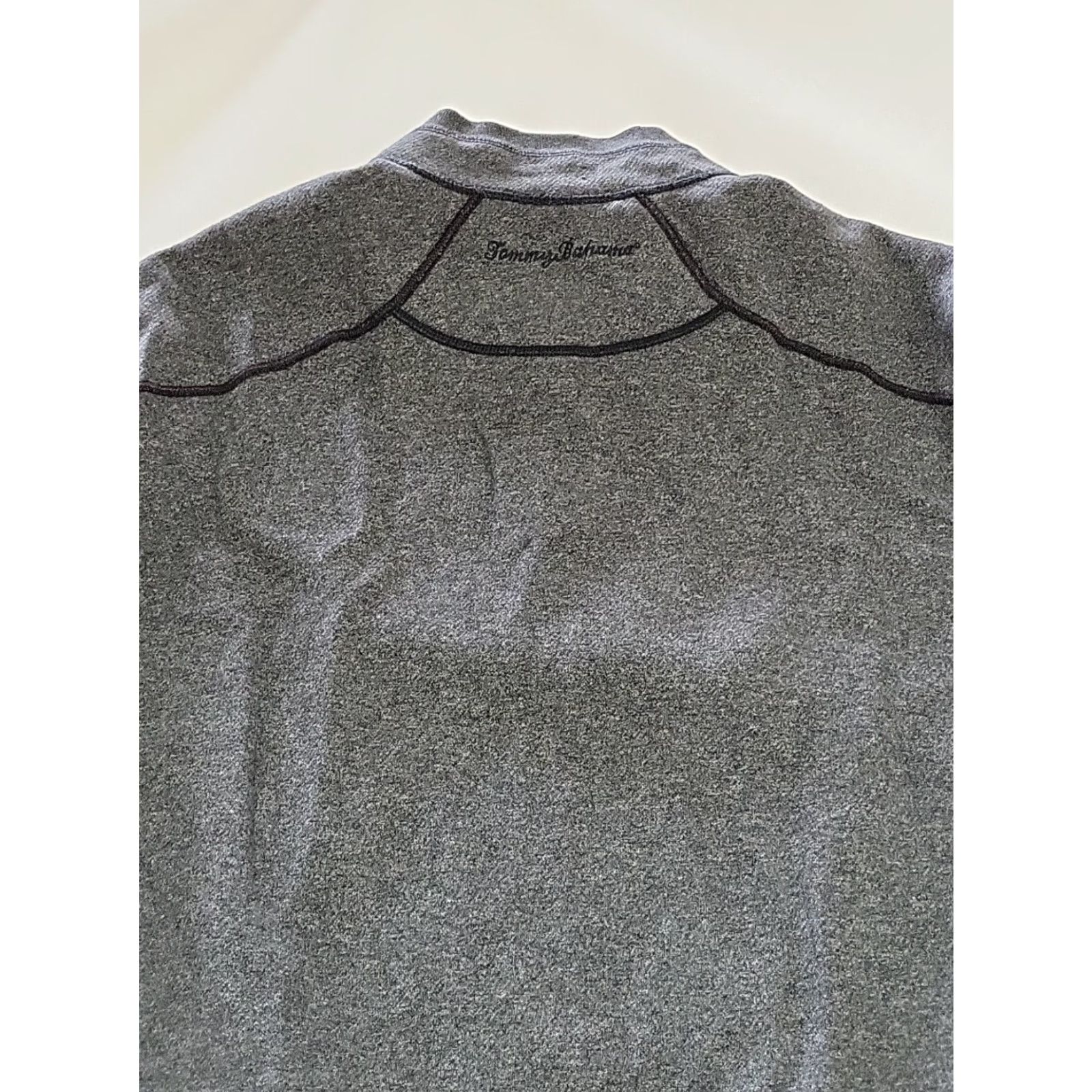 Tommy Bahama Tommy Bahama Reversible Sweater Pullover 1/4 Zip Tencel Gray Mens XL Knit Size US XL / EU 56 / 4 - 7 Thumbnail