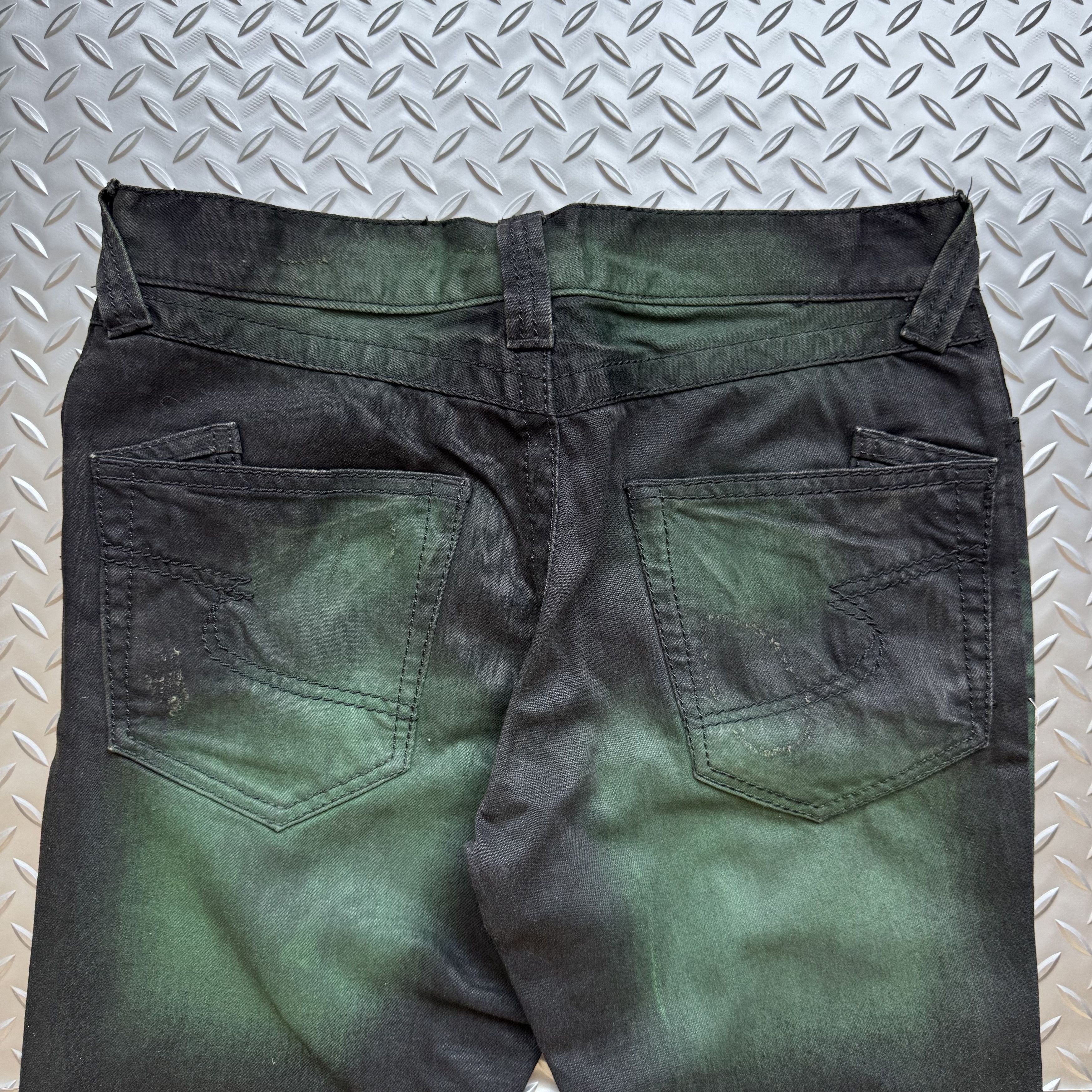 semanticdesign Semantic Design Archive Green Fade Denim Jeans Size US 32 / EU 48 - 8 Thumbnail
