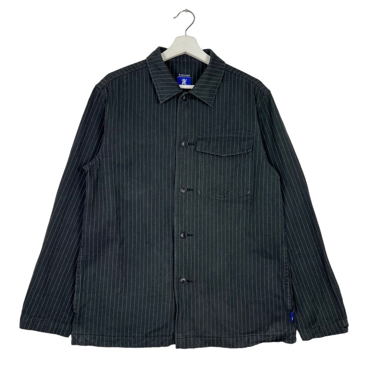 R.Newbold 🔥 R NEWBOLD PIN STRIPE CHORE JACKET Size US L / EU 52-54 / 3 - 1 Thumbnail