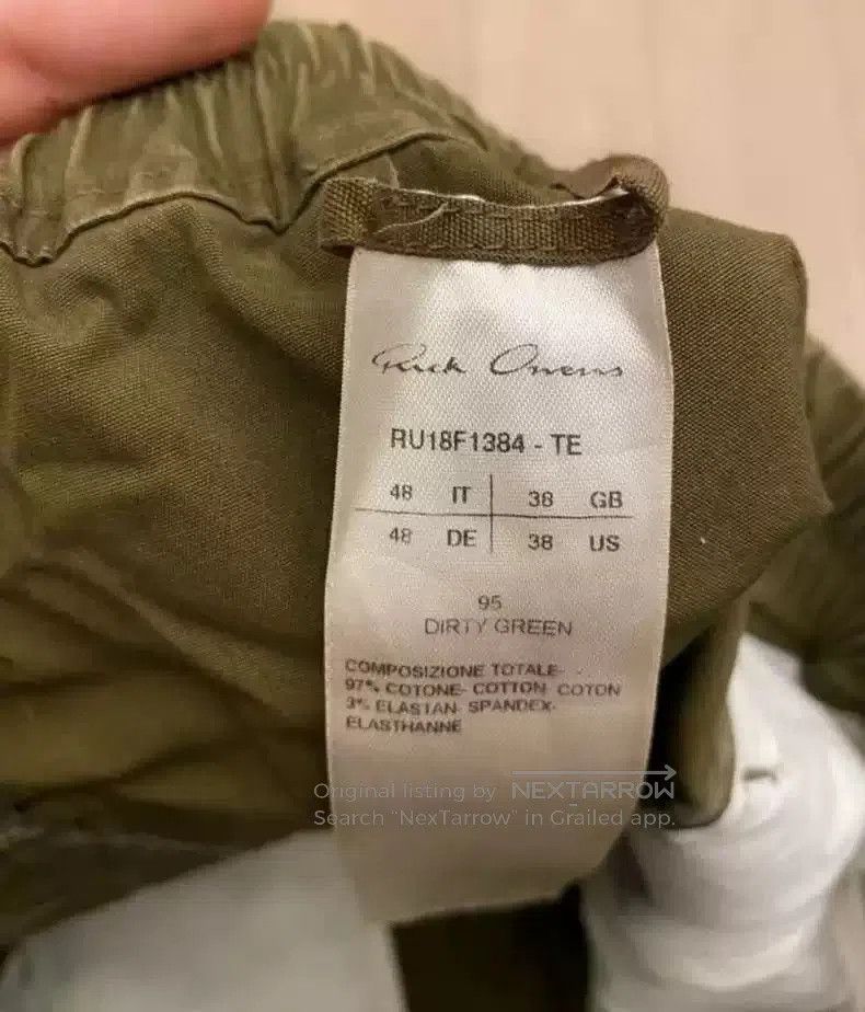 Rick Owens Rick Owens drawstring green shorts. Size US 32 / EU 48 - 3 Thumbnail