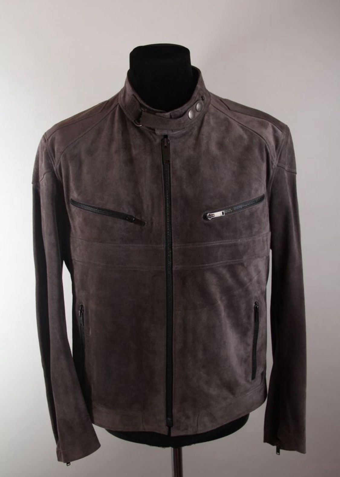 Gucci Gucci x Tom Ford 2004 Cafe Racer Leather Biker Jacket Size US L / EU 52-54 / 3 - 1 Thumbnail