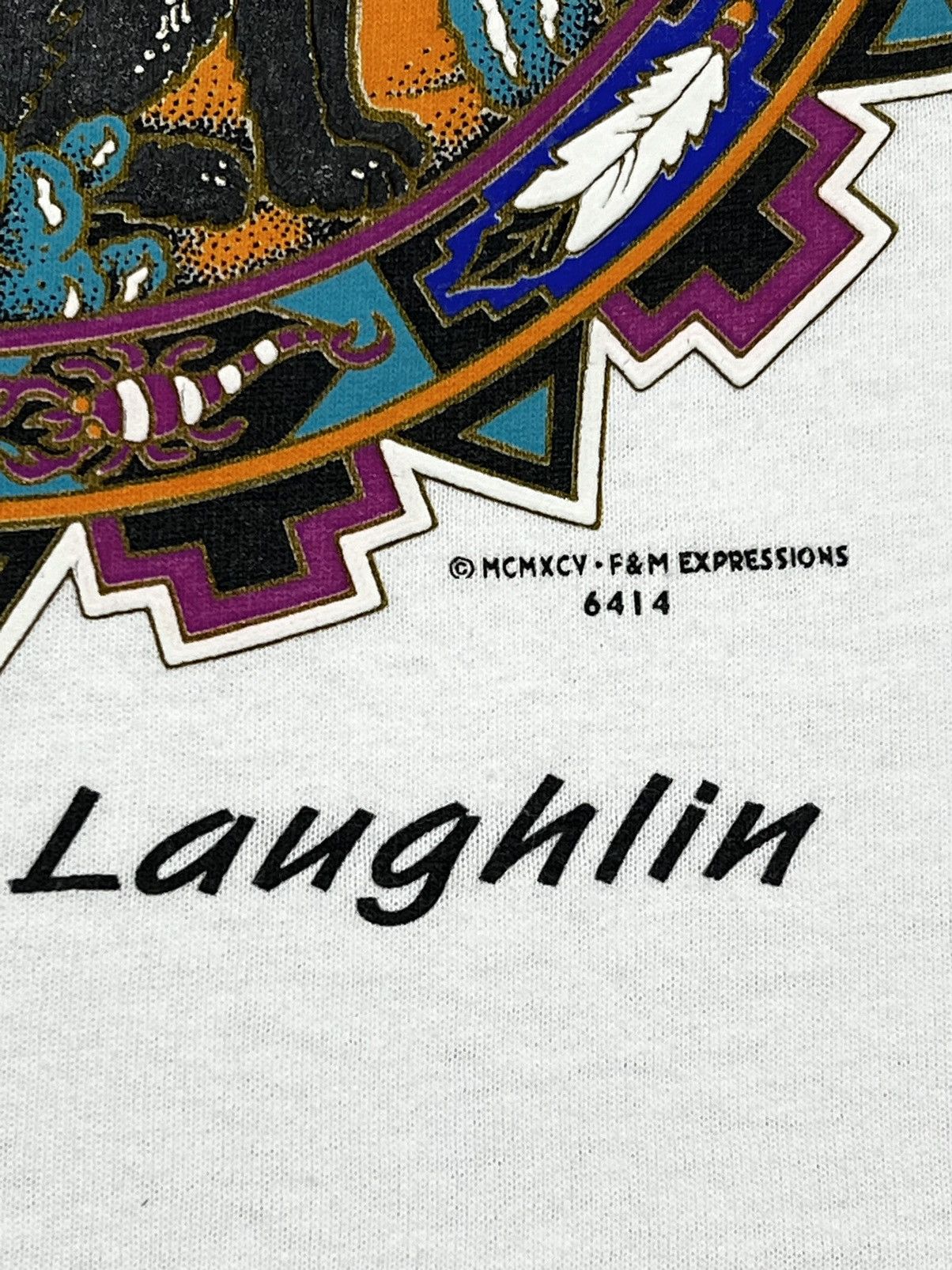 Jerzees Vintage 90s Laughlin Nevada Howling Wolf Tee Size US XL / EU 56 / 4 - 3 Thumbnail