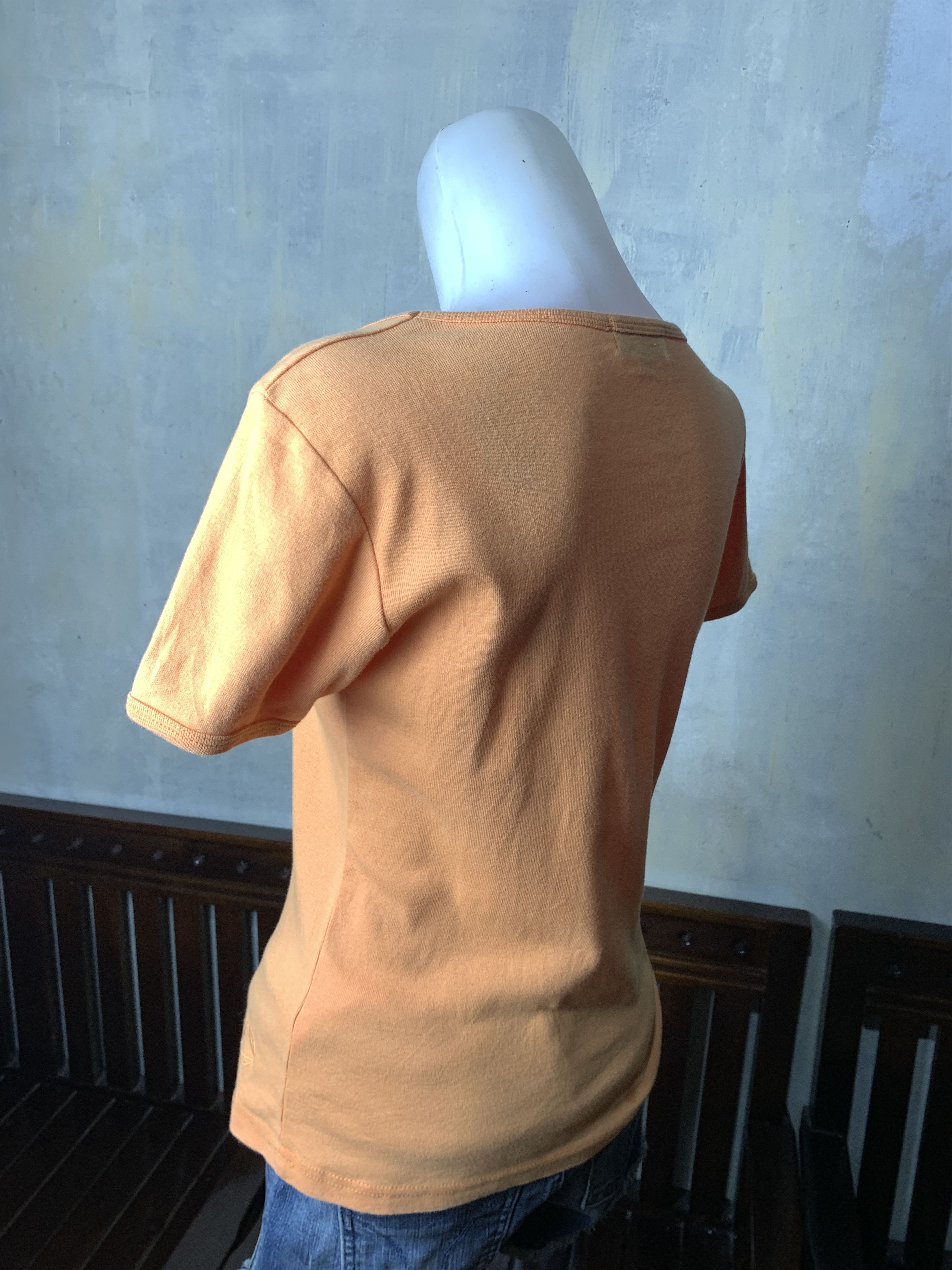 Morgan De Toi 2000s Morgan de Toi Orange Boob Tee (M) Size M / US 6-8 / IT 42-44 - 3 Thumbnail